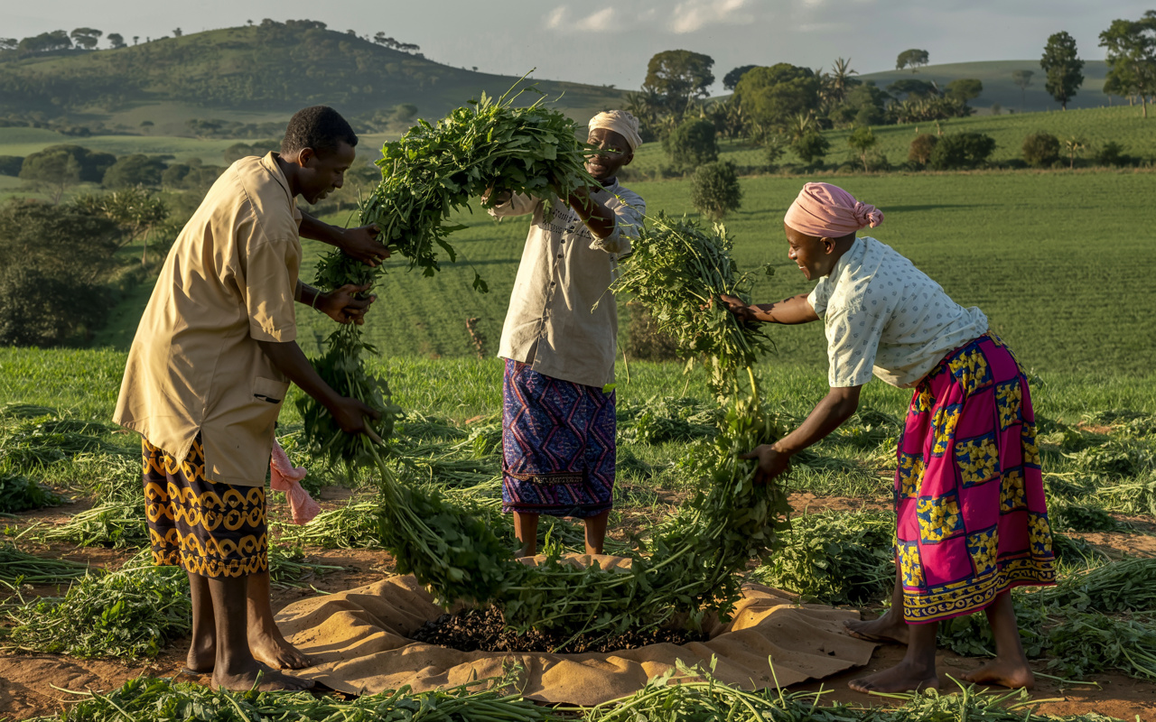 Sem fogo e sem trator - método usado na África transforma erva daninha em adubo