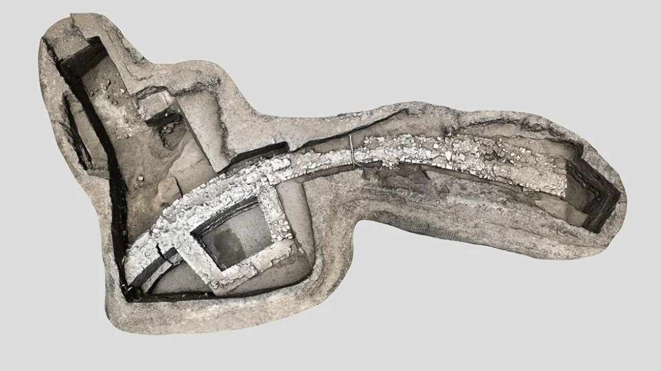 Visualização das escavações no forte de ponte em Stopfenreuth. Crédito: H. Wraunek, Província da Baixa Áustria - Reprodução