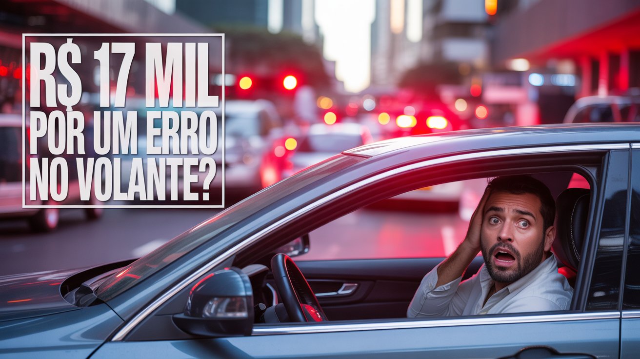 Multas de trânsito podem chegar a R$ 17 mil com multiplicadores do CTB. Entenda o risco de falência para motoristas com infrações gravíssimas.
