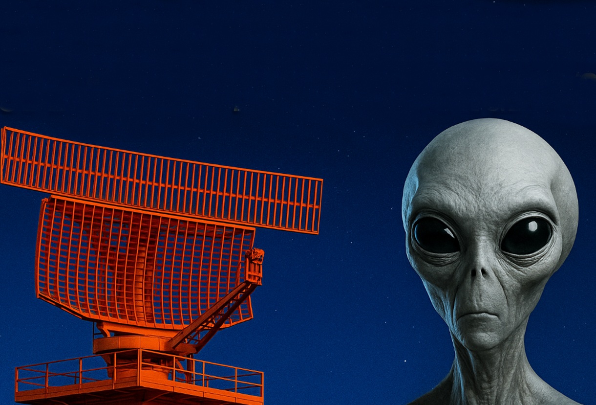 Pesquisa britânica aponta que sinais de radar da Terra podem estar revelando nossa existência a civilizações alienígenas em estrelas próximas. Pesquisa britânica aponta que sinais de radar da Terra podem estar revelando nossa existência a civilizações alienígenas em estrelas próximas.