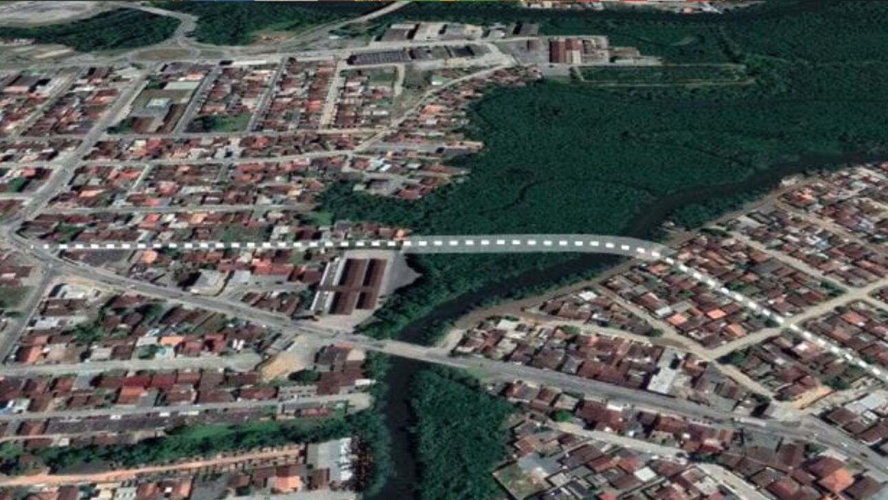 Obra inédita em Joinville: ponte curva de 182,5 metros vai ligar bairros e transformar a mobilidade urbana com investimento de R$ 25,9 milhões.