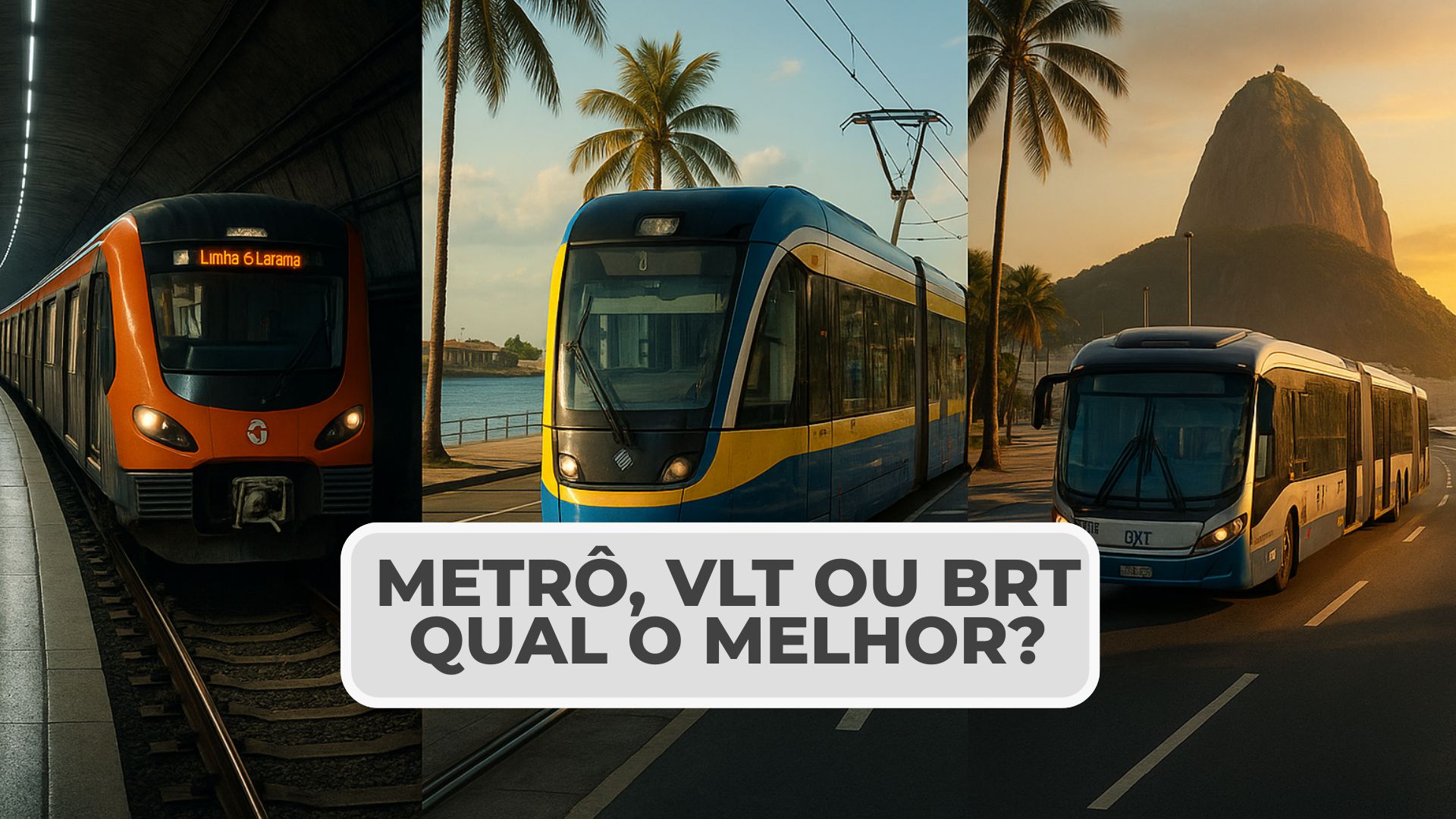 Saiba quanto custa cada quilômetro de metrô, VLT e BRT no Brasil e descubra por que um modal pode ser até 10 vezes mais barato.