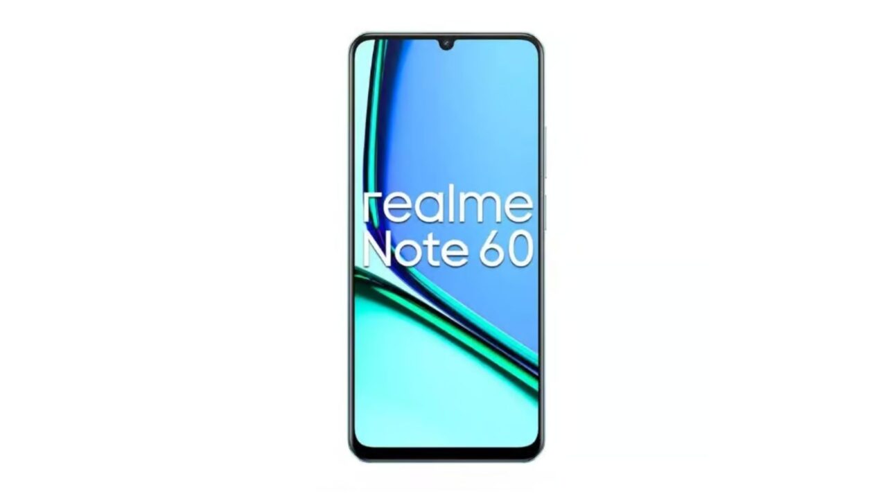 Realme Note 60 chama atenção pela resistência e inteligência artificial, sendo referência entre celulares baratos e bons até mil reais. (Imagem: divulgação)