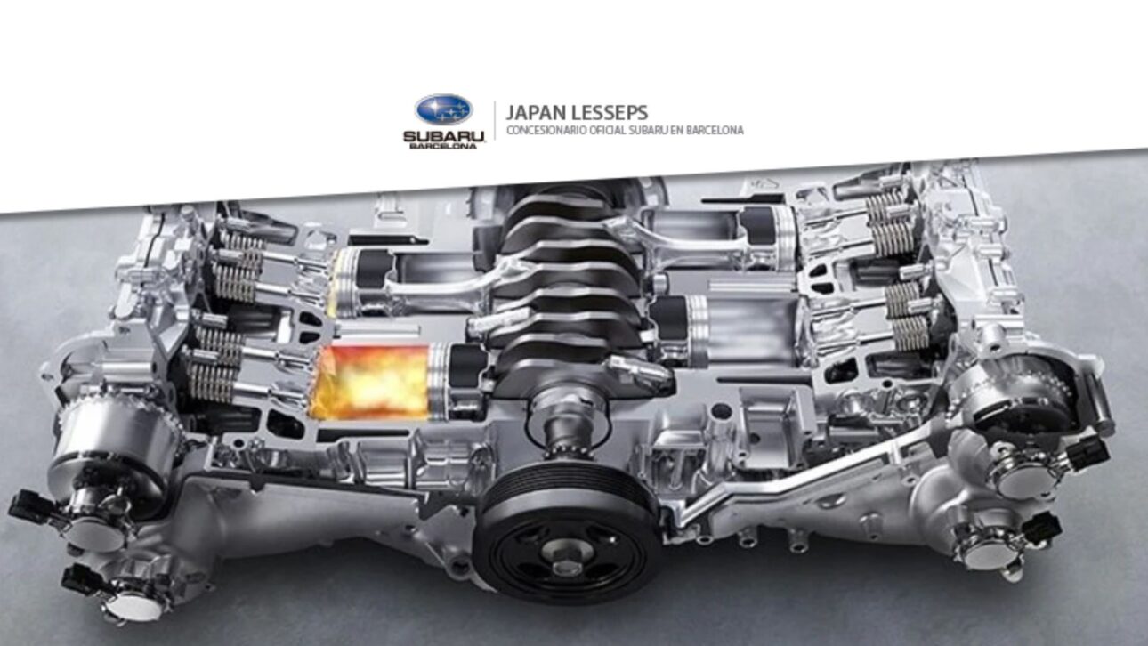 Motor Subaru Boxer se destaca pela configuração horizontalmente oposta dos cilindros, onde os pistões se movem em sentidos opostos, como em um soco de boxeador. 