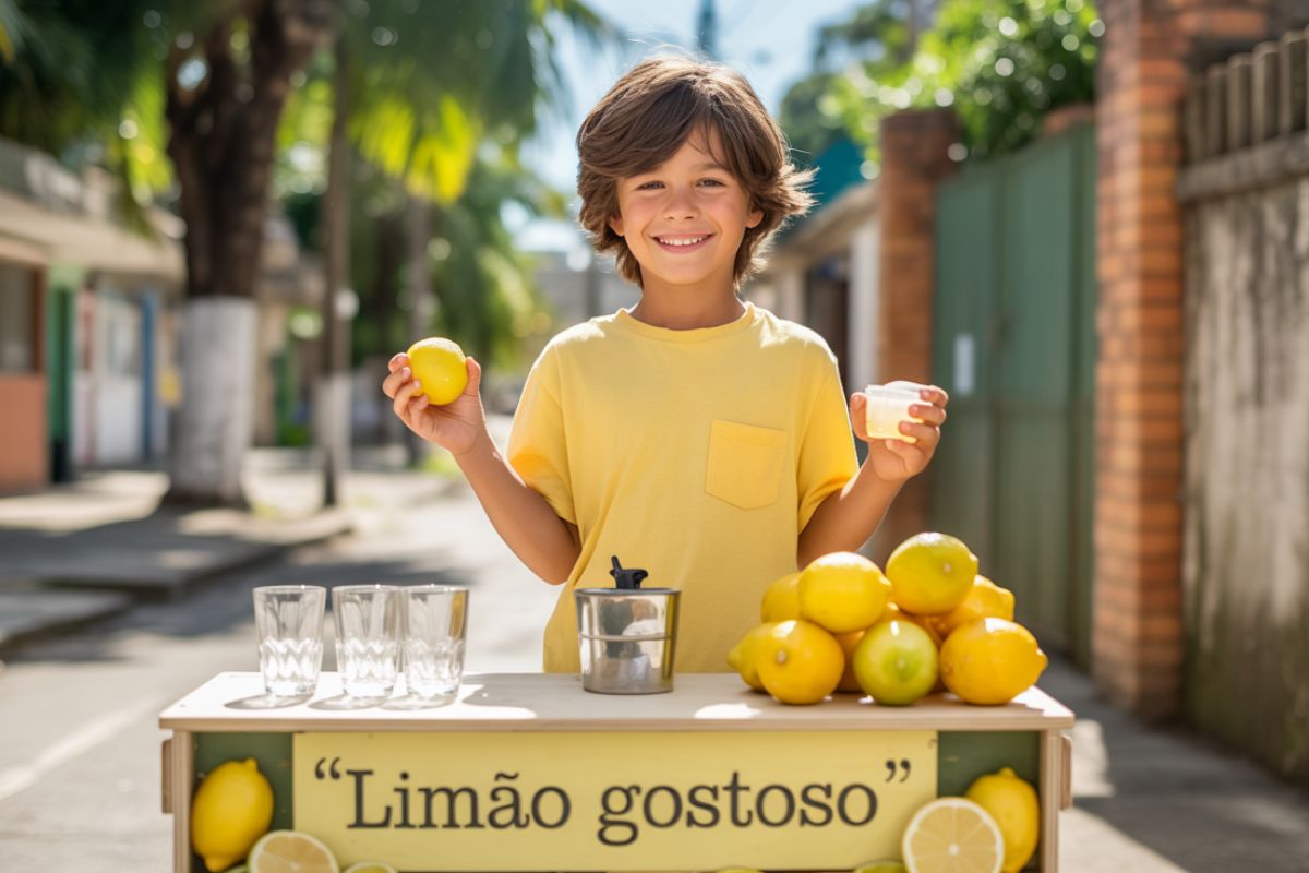 Menino de 10 anos fatura US$ 10 mil com barraca de limonada nos EUA e vira exemplo de educação financeira infantil
