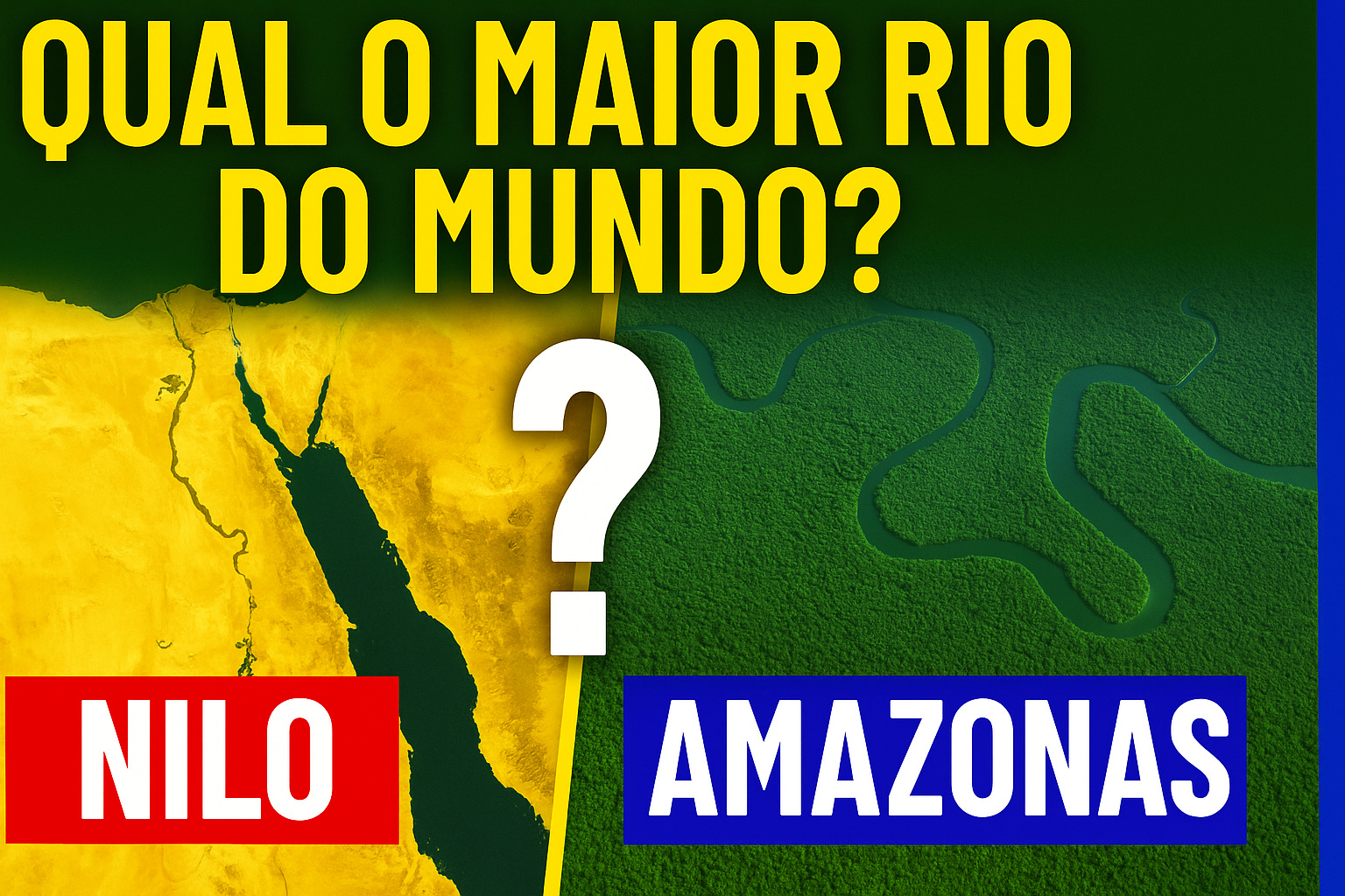 Nilo ou Amazonas: saiba qual é o maior rio do mundo em 2025 e por que as medições ainda causam debate entre cientistas