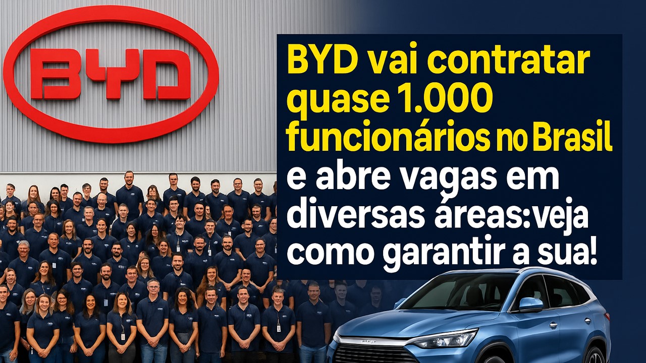 BYD - vagas de emprego