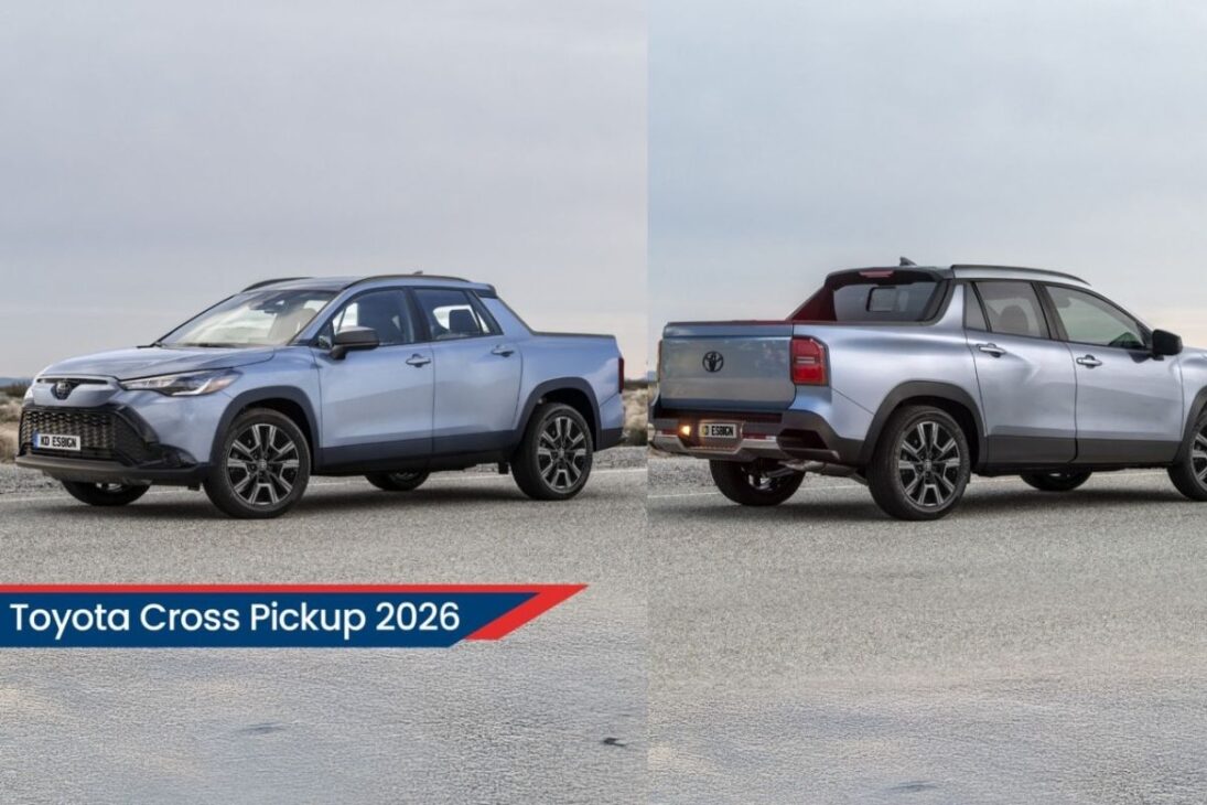 Toyota confirma picape derivada do Corolla Cross com motor híbrido flex e produção no Brasil
