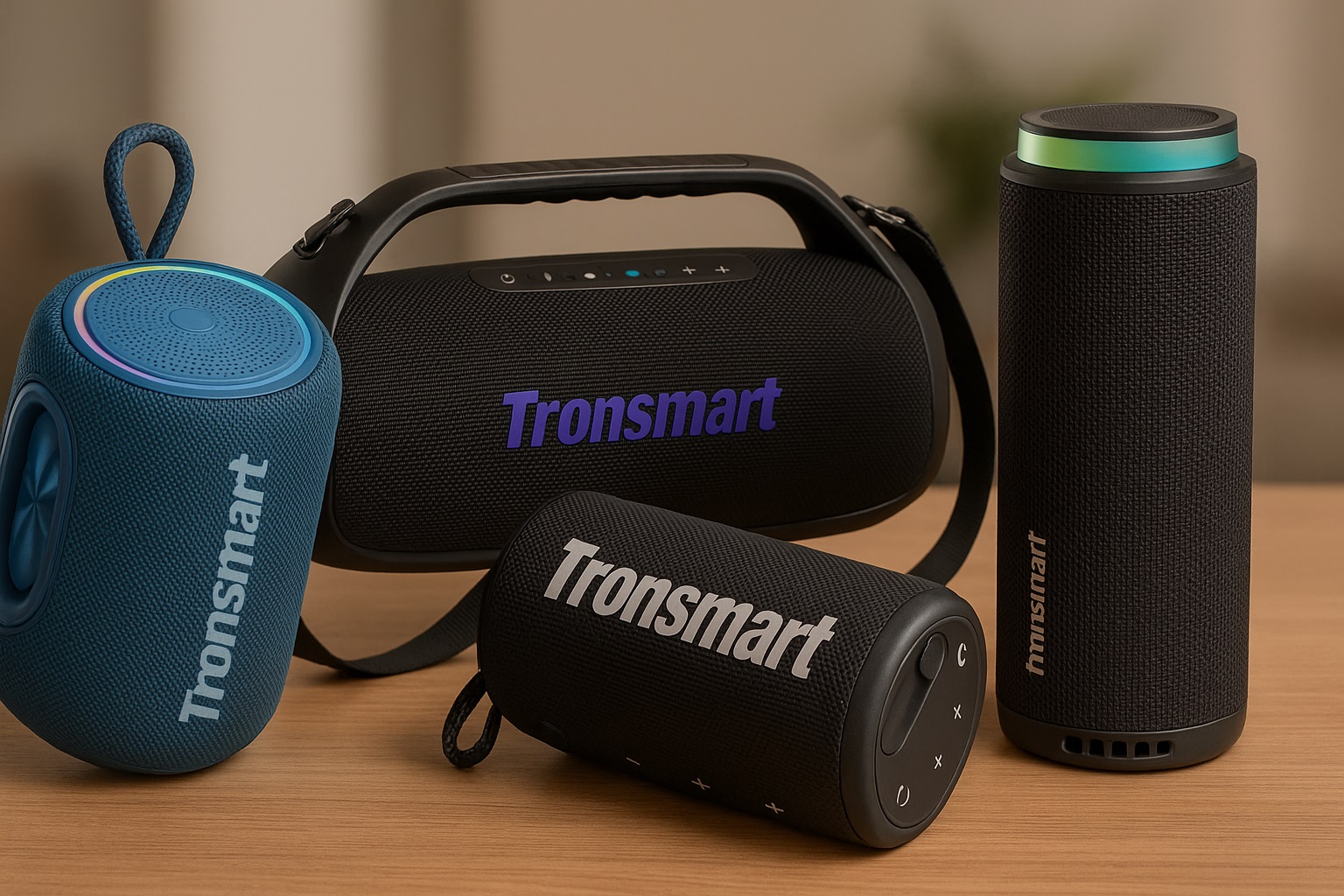 Tronsmart, concorrente da JBL, lança quatro novas caixas de som potentes com bateria de 26h, proteção IPX4 e preço atrativo