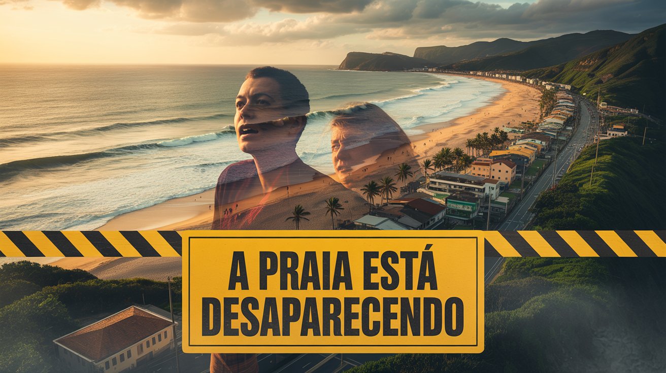 Praia do Gonzaguinha, em São Vicente, sofre com avanço do mar e erosão costeira, ameaçando moradores, turistas e economia local. Entenda.