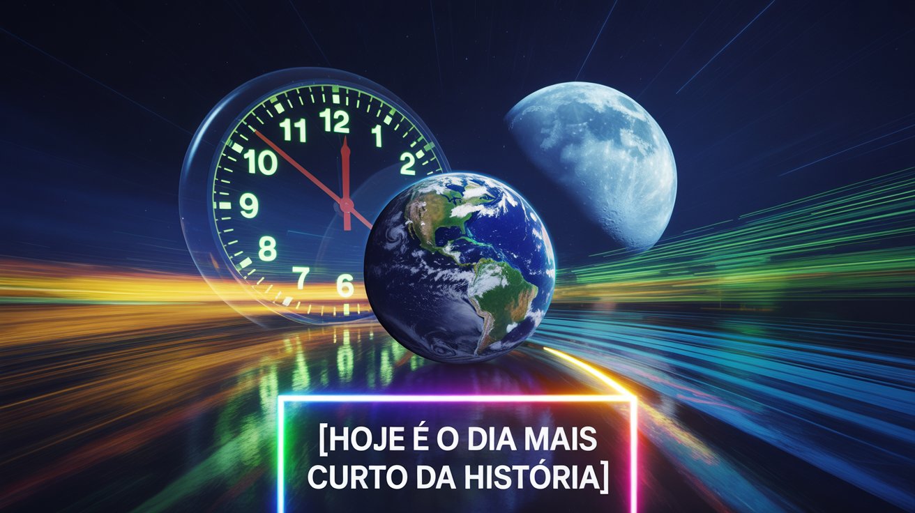 Terra registra o dia mais curto da história devido à rotação acelerada. Entenda o fenômeno, impactos e curiosidades sobre o tempo.