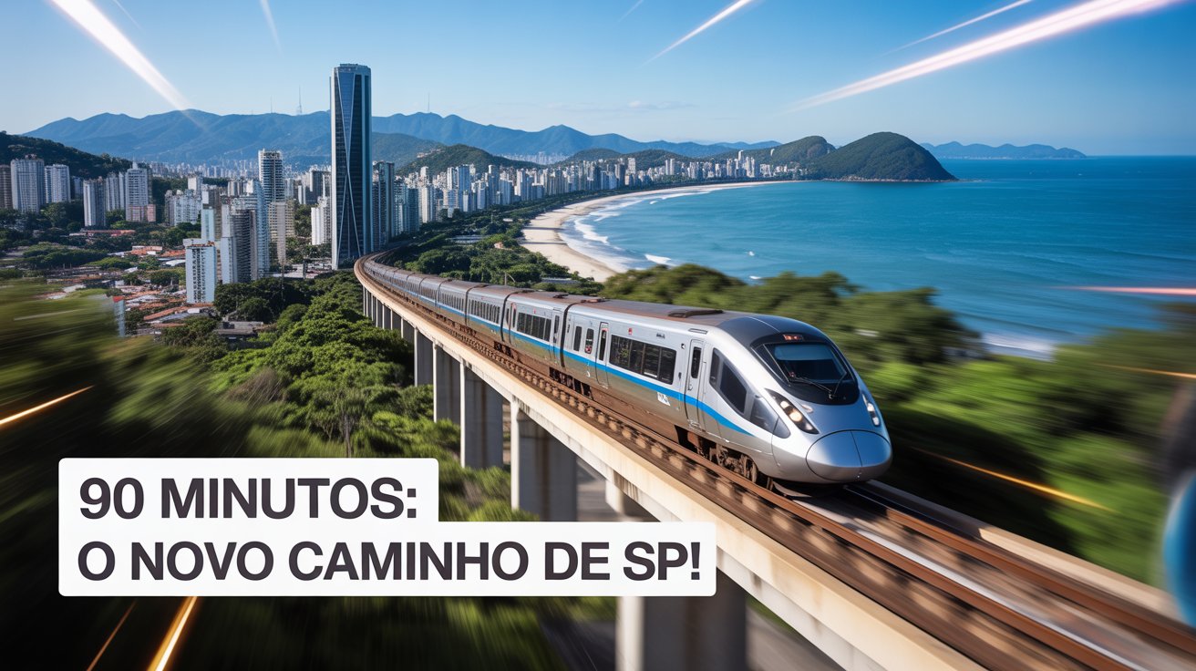 Projeto bilionário do Trem Intercidades promete ligar SP ao litoral e interior, criar 13 mil empregos e viagens rápidas em 90 minutos. Saiba mais.