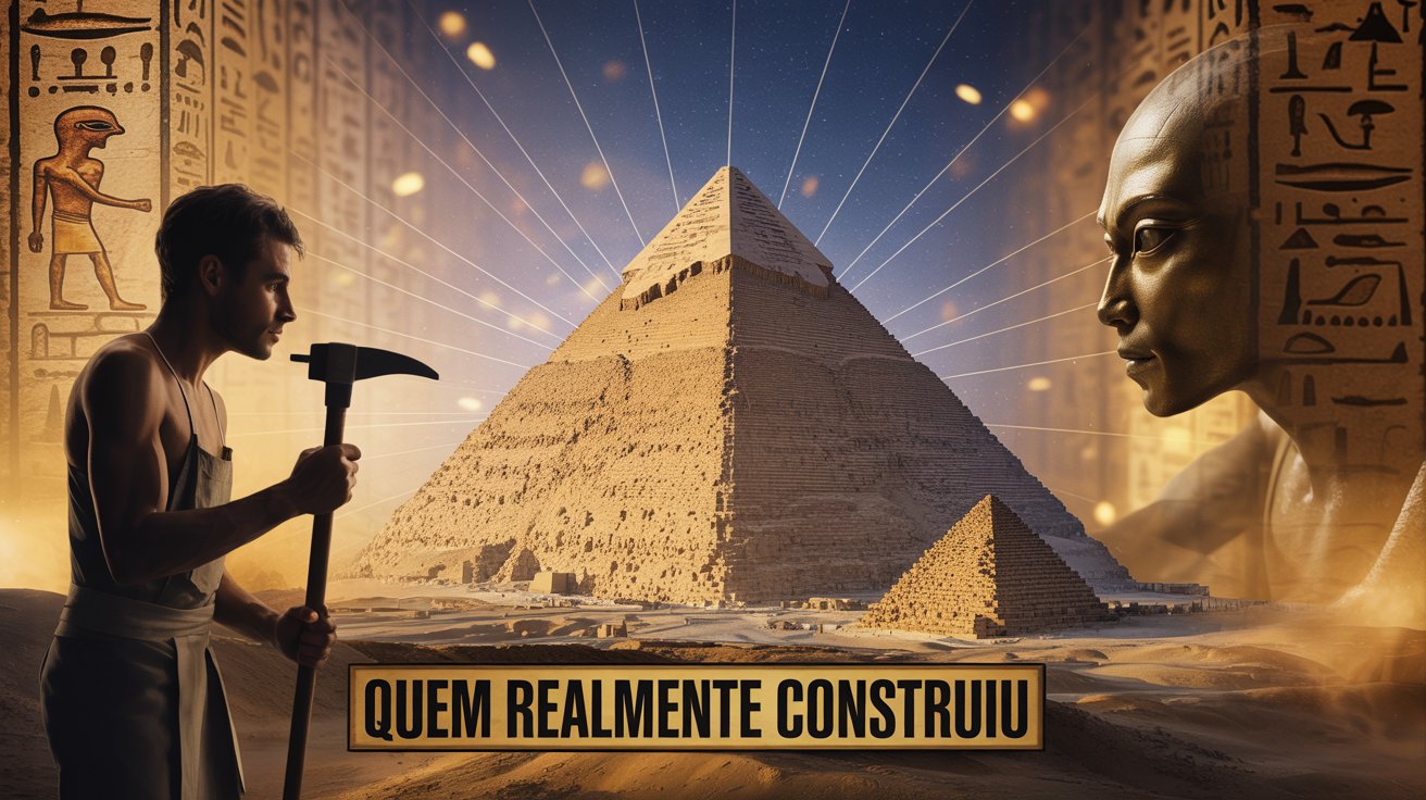 Descubra quem realmente construiu as pirâmides do Egito, desvendando mitos e revelando segredos de uma das maiores obras da humanidade.