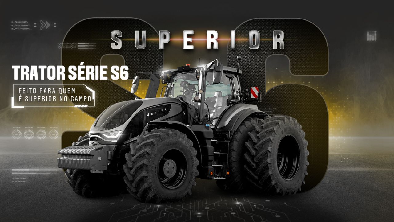 Potência de até 425 cv e motor AGCO Power de 8,4 litros, a Série S6 da Valtra chega ao Brasil combinando força bruta, conforto avançado e tecnologias inteligentes como SmartTouch, Valtra Connect e SmartTurn.