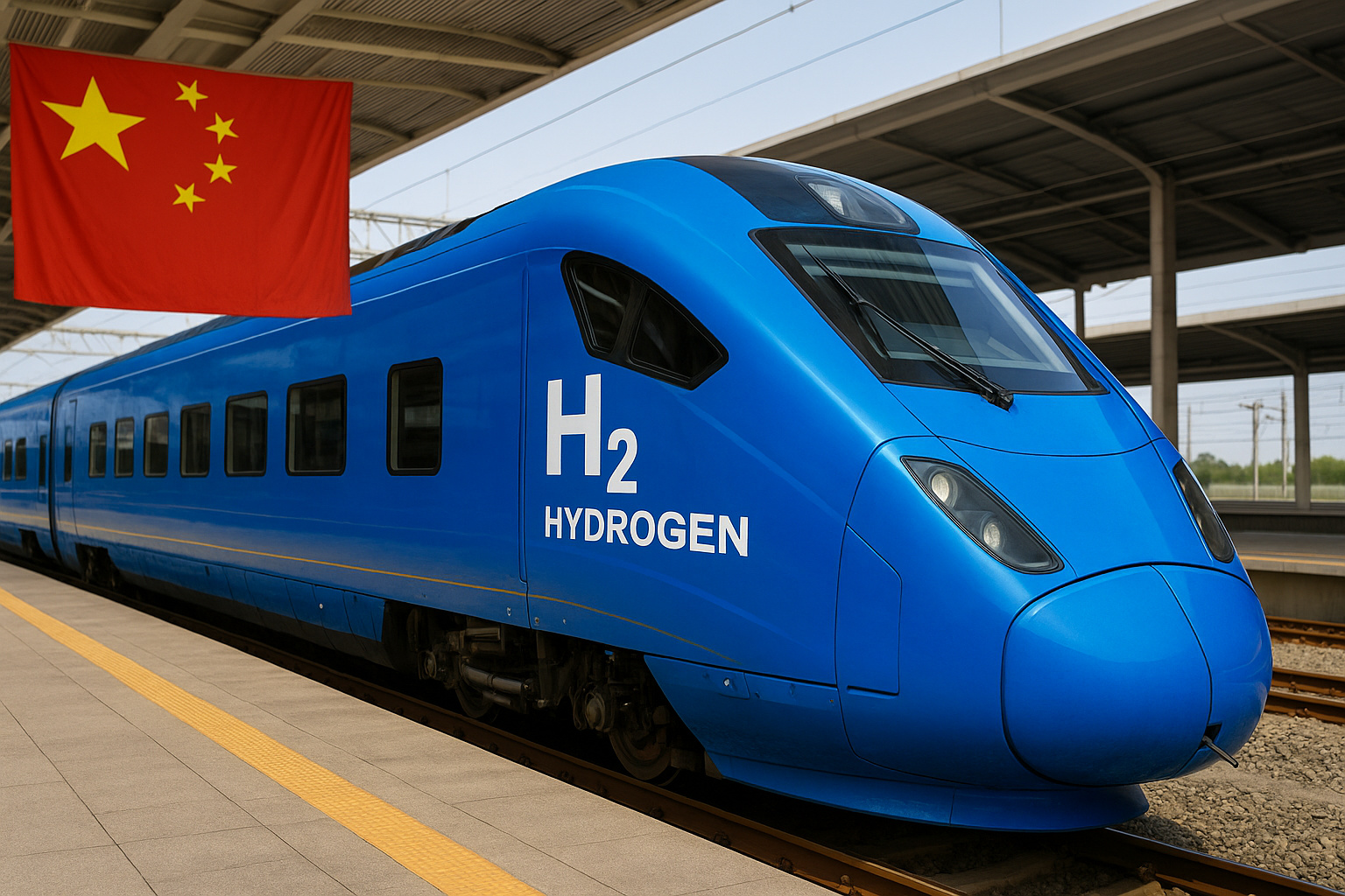 China - trem movido a hidrogenio - trem