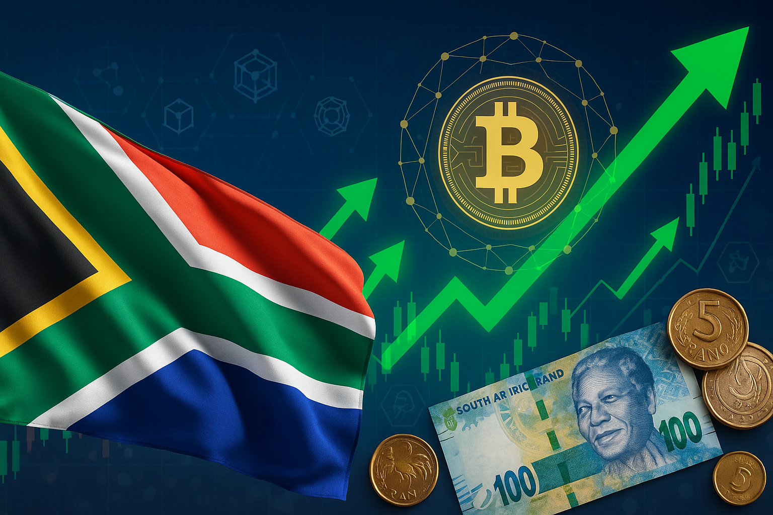 Sem confiar na moeda do BRICS, África do Sul acelera sistema próprio para evitar nova dependência monetária com blockchain e acordos em moeda local