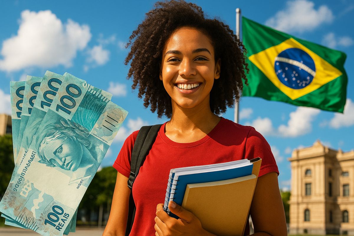 Brasileiros recebem R$ 1.050 mensais para estudar licenciatura e podem ganhar poupança extra conforme desempenho