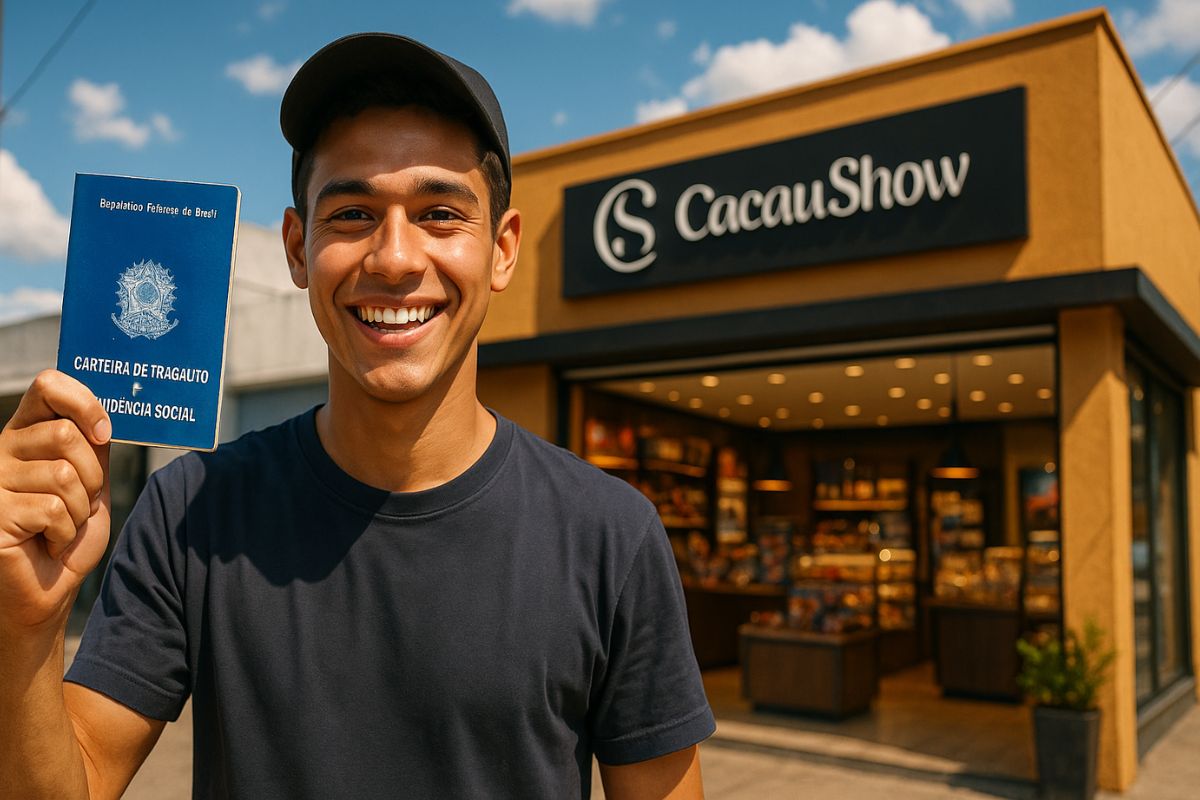 Cacau Show abre 800 vagas para jovem aprendiz e dá oportunidade a estudantes conciliarem estudos com trabalho remunerado em meio período