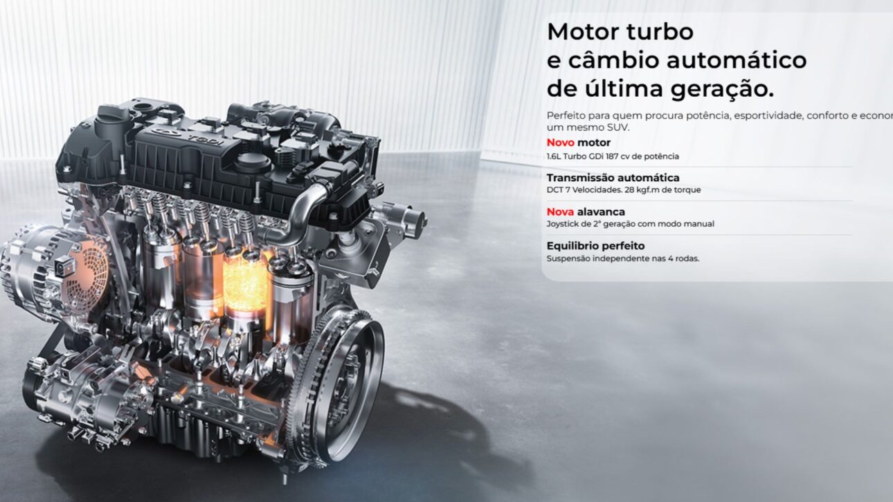 Tiggo 8 PRO 2026 reúne motor 1.6 turbo, câmeras 360° e interior de luxo em SUV de 7 lugares com alta eficiência e tecnologia avançada.
