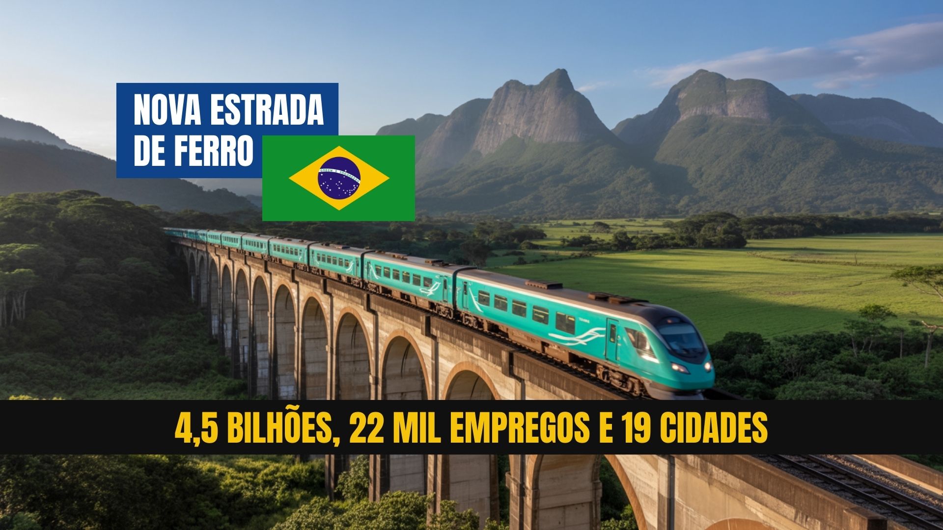 Ferrovia de R$ 4,5 bi vai ligar Porto Alegre a Gramado em 1h, gerar 22 mil empregos e transformar mobilidade e turismo no RS.