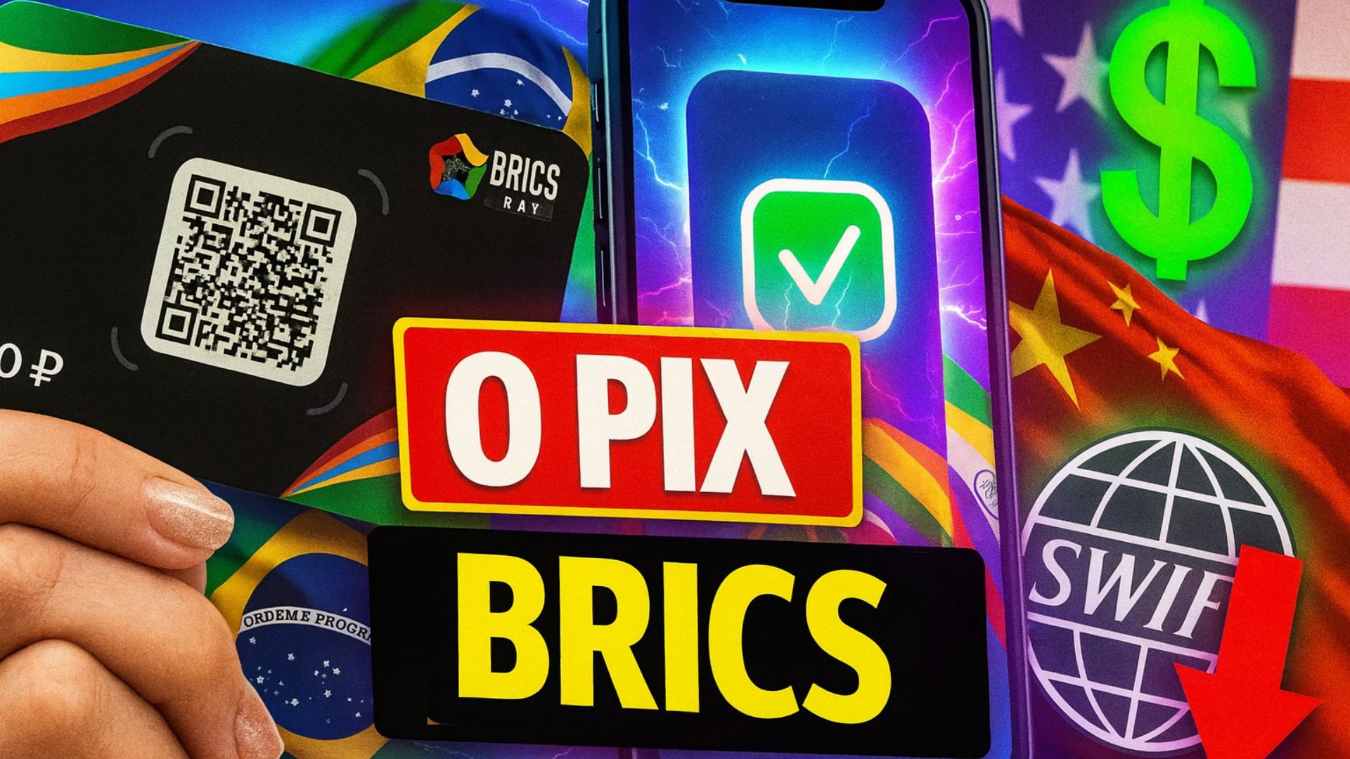 Brics Pay, inspirado no Pix, deve ser lançado em 2025 para reduzir custos internacionais, contornar o SWIFT e diminuir uso do dólar.