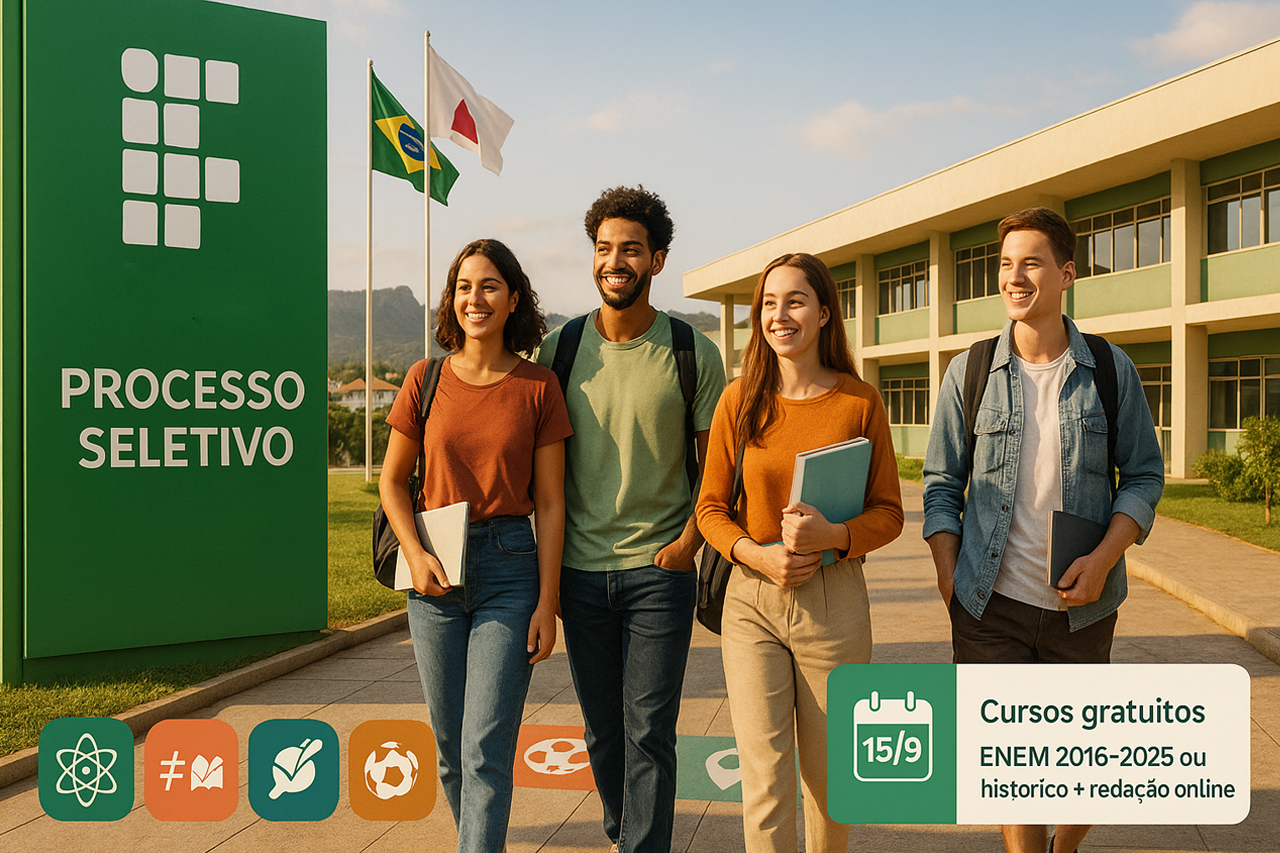 Instituto Federal abre inscrições para cursos gratuitos em áreas como Física, Matemática, Letras Educação Física, Geografia, entre outras, em Minas Gerais