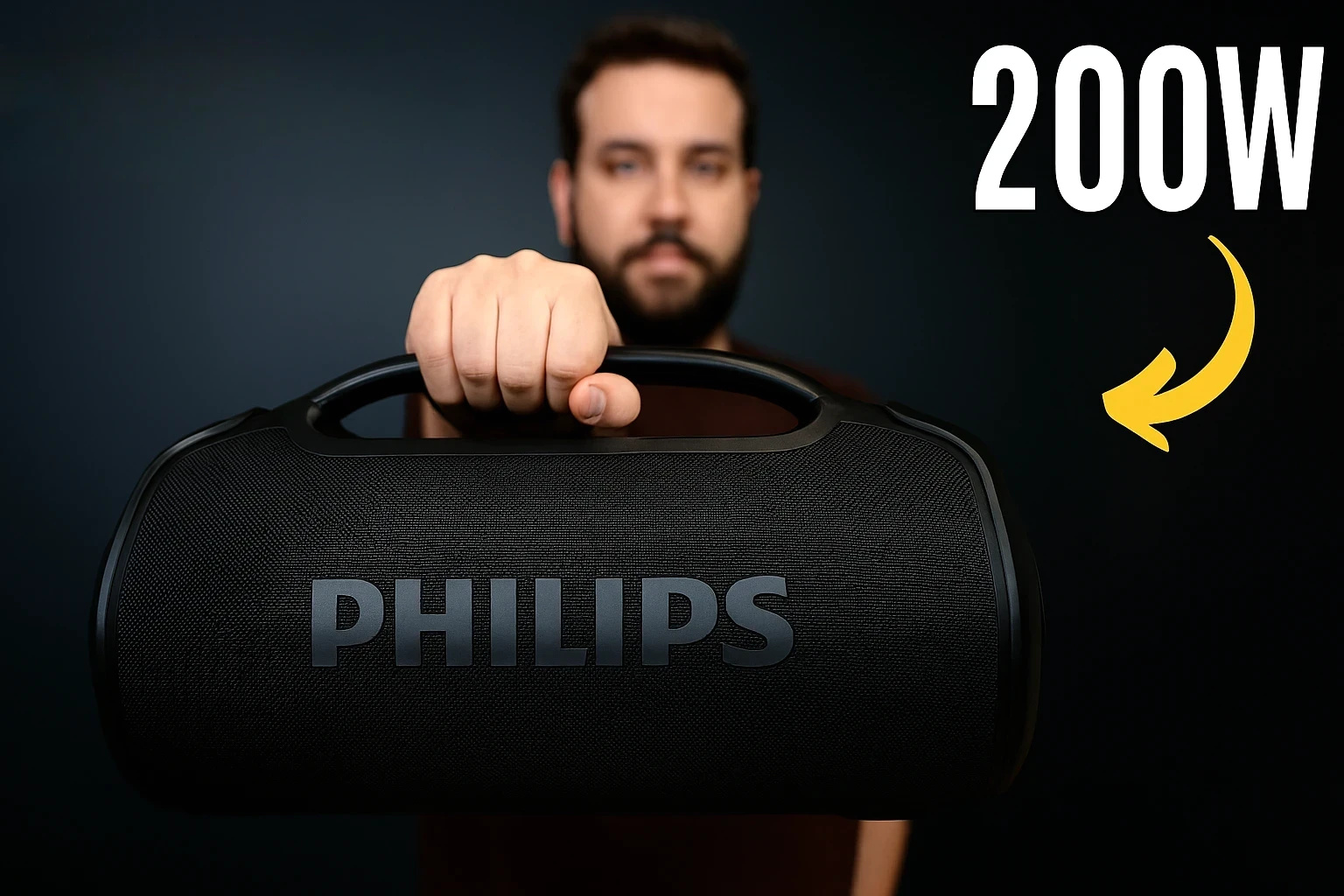 Philips lança rival da JBL Boombox com 200W de potência real, certificação IP66 contra água e poeira e bateria longa duração