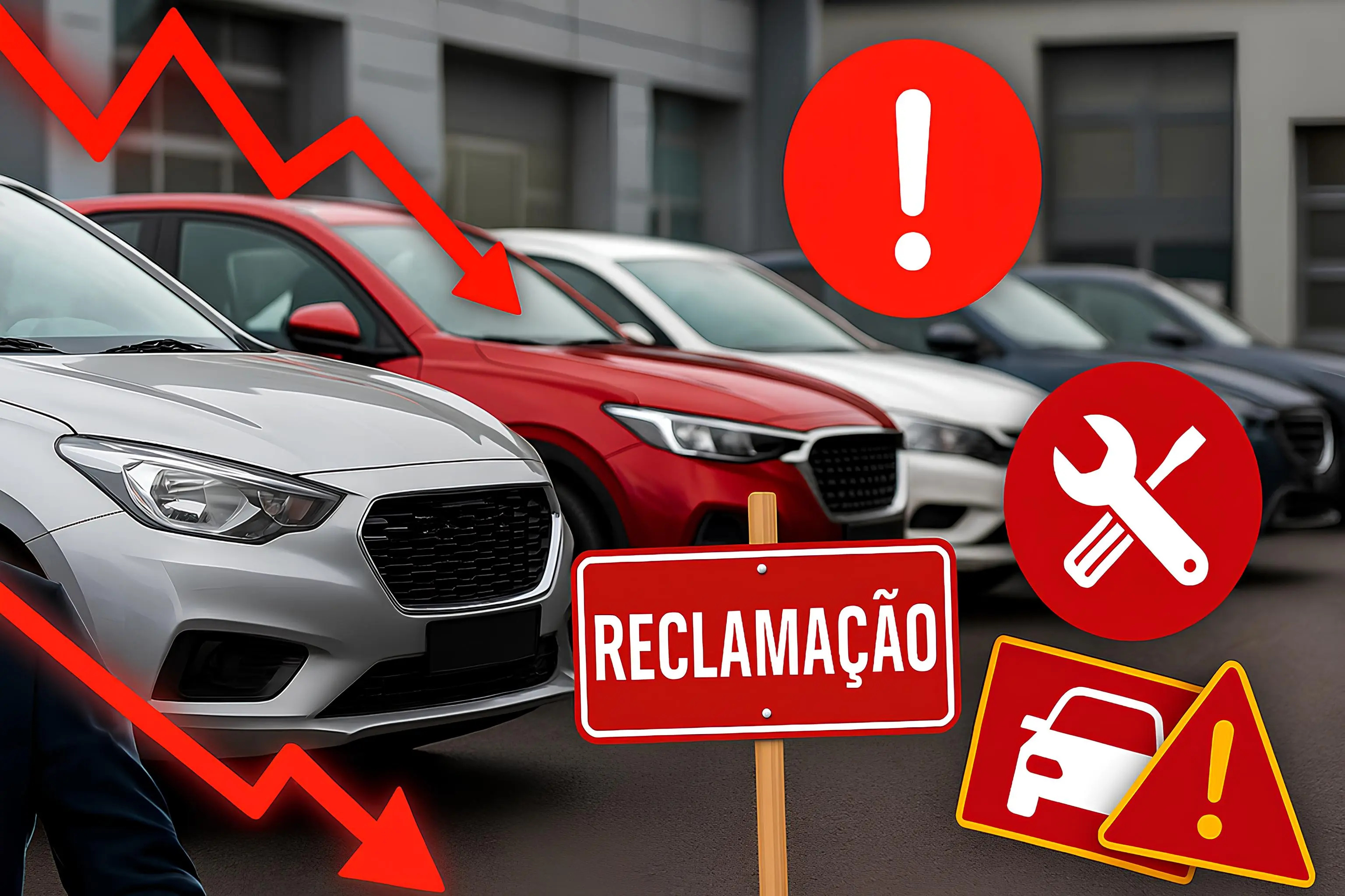 As 4 marcas de carros que mais acumulam reclamações no Brasil em 2025, segundo dados oficiais do Procon e oficinas credenciadas
