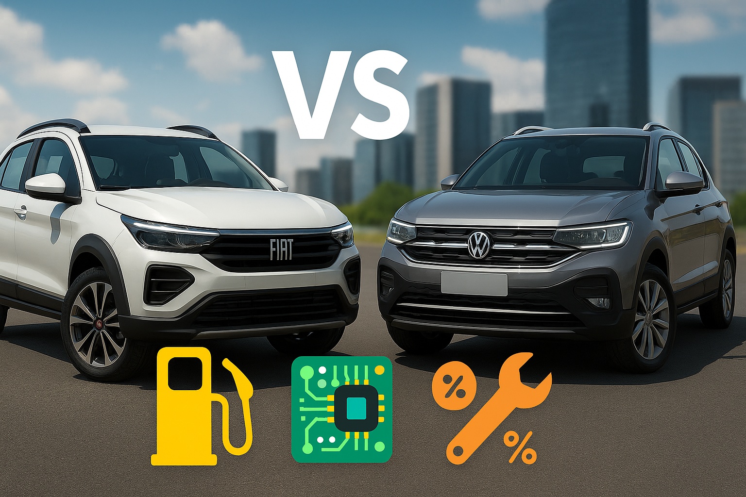 Fiat Pulse ou Volkswagen Tera? Comparativo revela qual SUV de R$ 100 mil entrega mais consumo, tecnologia embarcada e custo de manutenção no Brasil em 2025