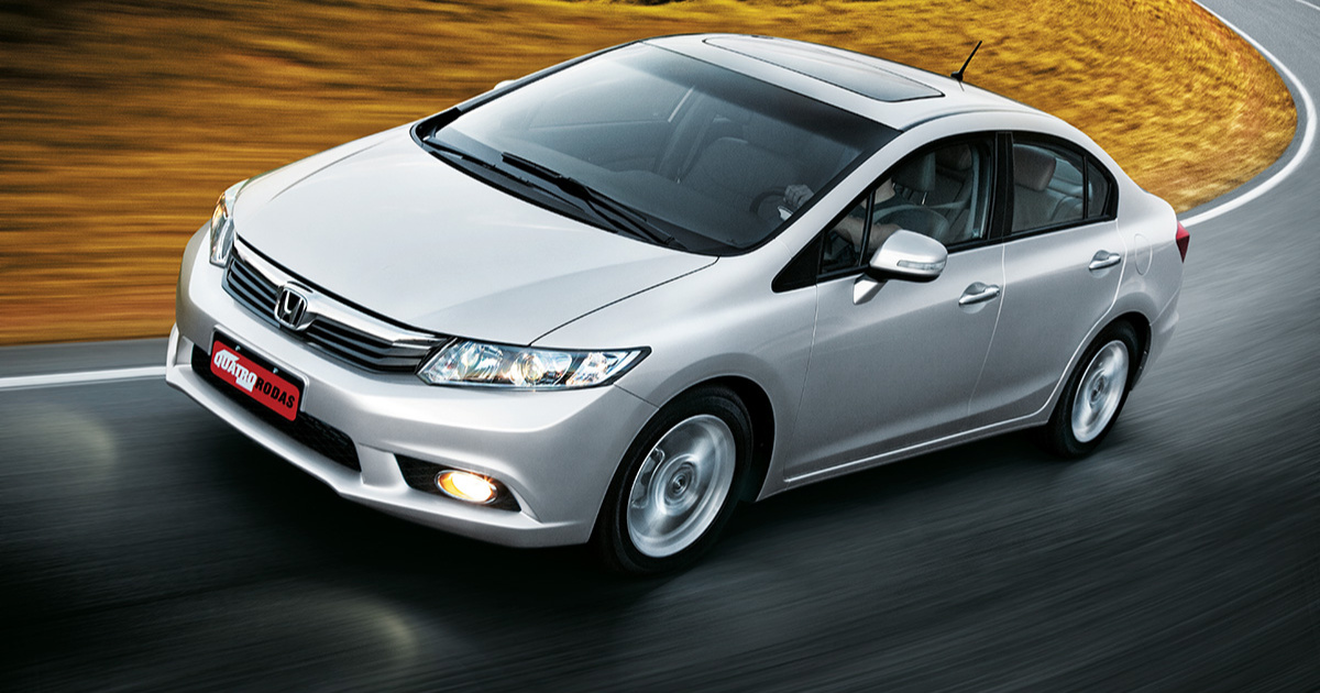 Honda Civic usado alia desempenho e confiabilidade, figurando entre os carros que menos desvalorizam (Foto: divulgação) (Foto: quatrorodas)