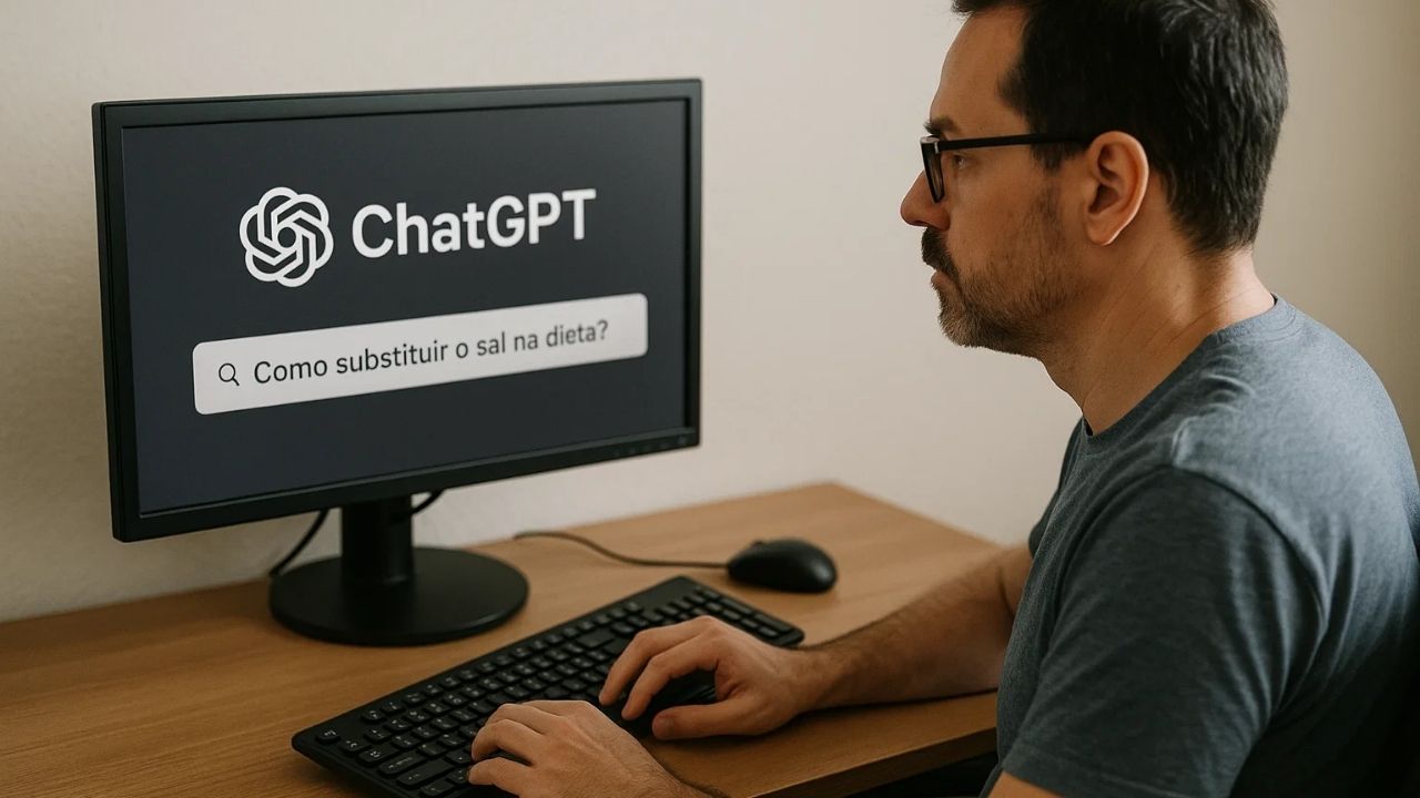 Homem de 60 anos sofre bromismo após substituir sal por brometo de sódio seguindo orientações do ChatGPT.