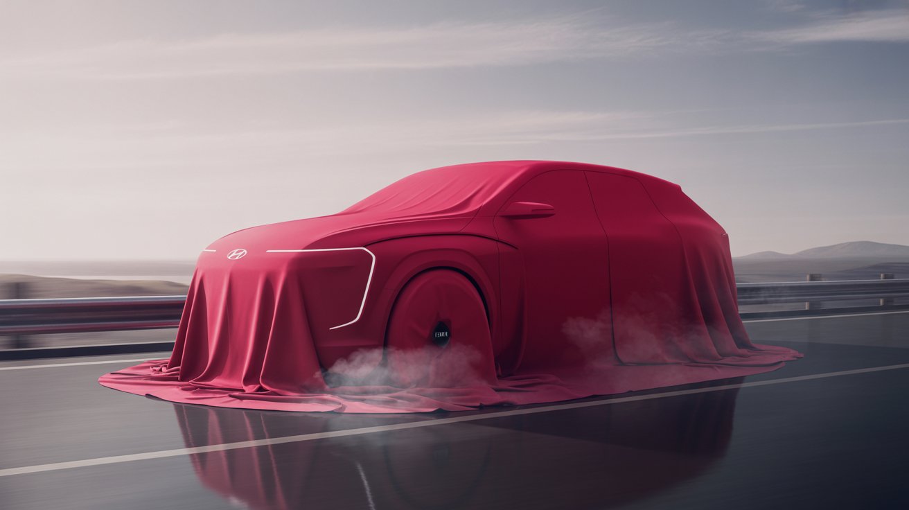 SUV conceito Hyundai INITIUM com design robusto e emissão de vapor d’água