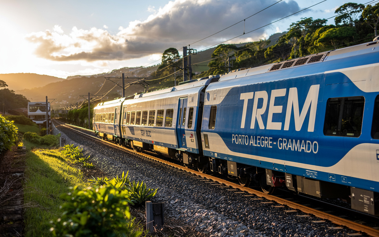 Governo anuncia novo trem de passageiros entre Porto Alegre e Gramado com trajeto de 1 hora, investimento de R$ 4,5 bilhões e geração de 22 mil empregos