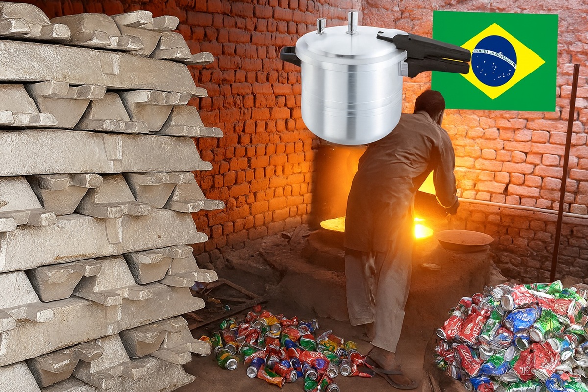 alumínio, reciclagem, panela