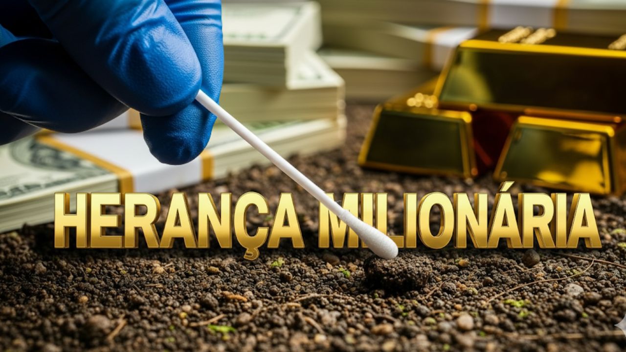 A herança ganha pela saliva homem ganha fortuna milionária após um detetive privado coletar o DNA de seu avô diretamente do solo