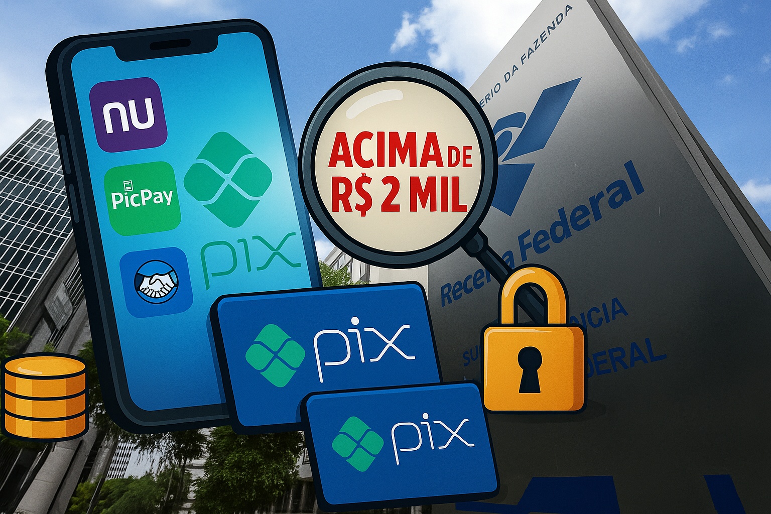 Agora Pix acima de R$ 2 mil serão monitorados em apps como Nubank, Picpay e Mercado Pago