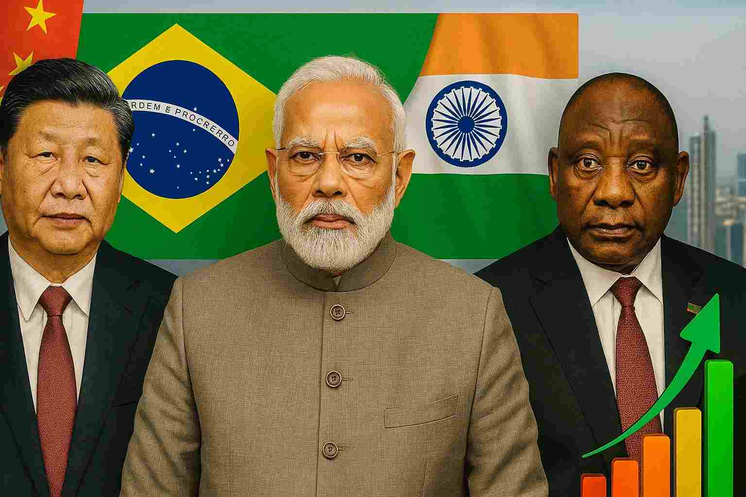 Sanções dos EUA fortalecem Índia no BRICS, agora com 10 membros. País enfrenta ameaça de tarifa de 100% e defende comércio multilateral.