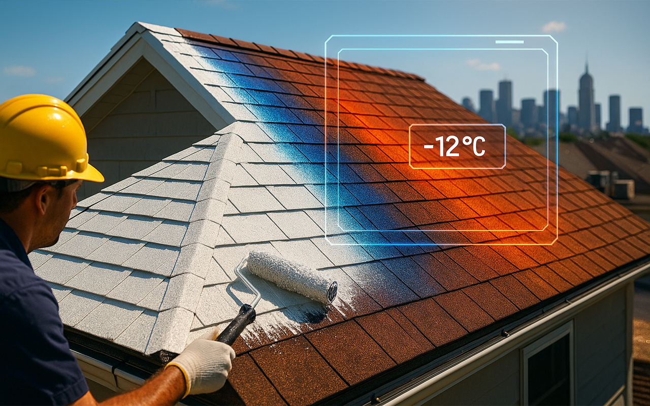 Cientistas revelam tinta criada com IA que joga o calor para o espaço e transforma telhados comuns em aliadas para baixar a conta de luz
