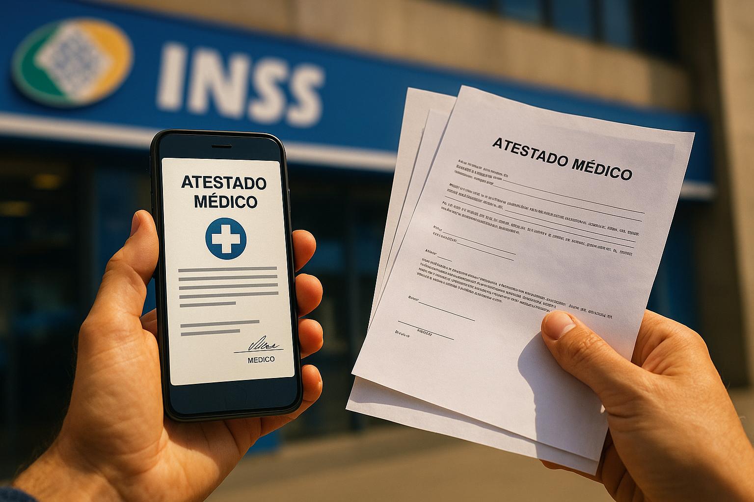 Fim da fila no INSS: auxílio-doença pode ser liberado apenas com atestado médico digital e sem perícia presencial em afastamentos temporários