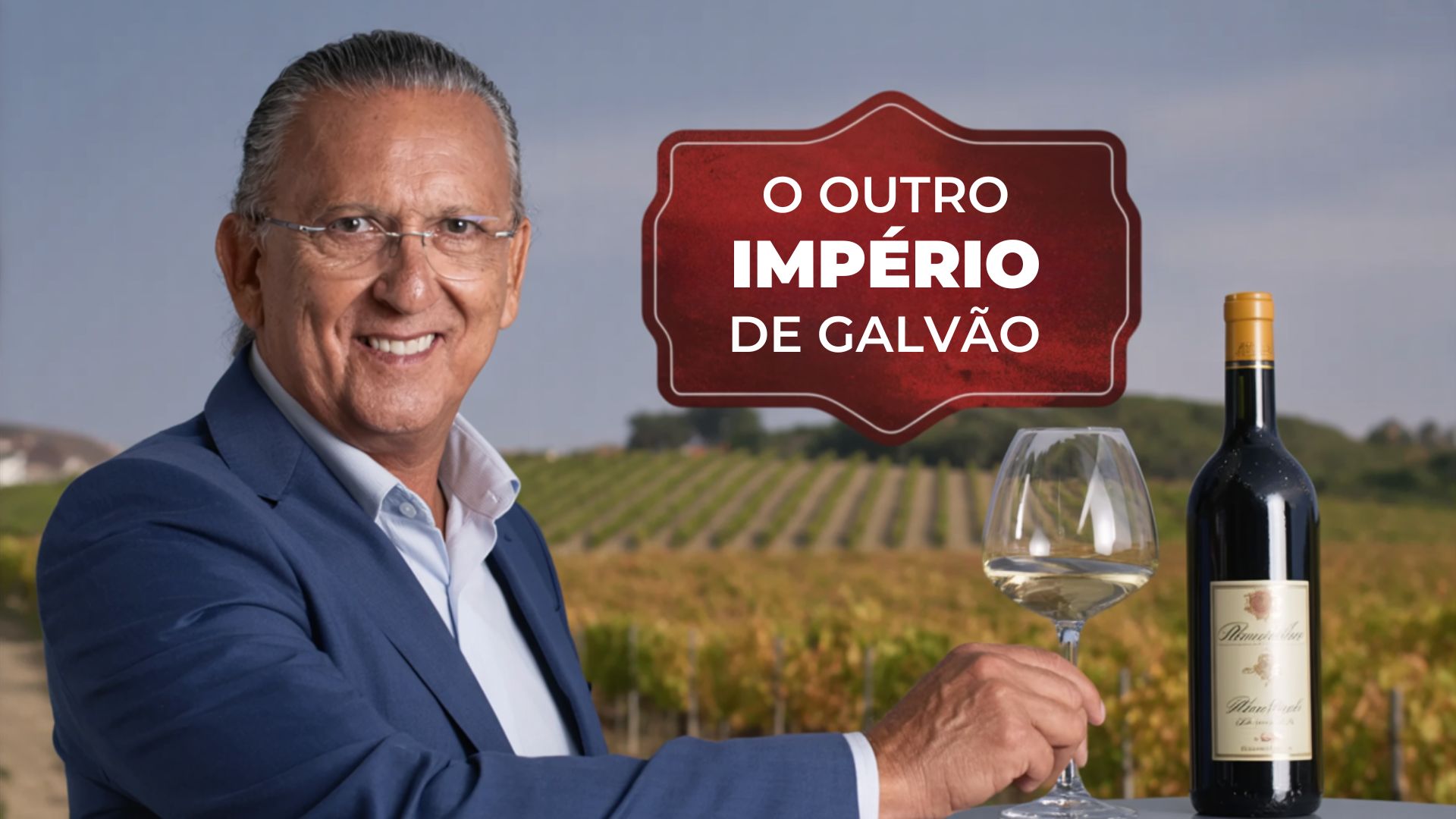 Aos 75 anos, Galvão Bueno se destaca no agronegócio com a Bellavista Estate, unindo vinhos premiados e tradição no esporte.