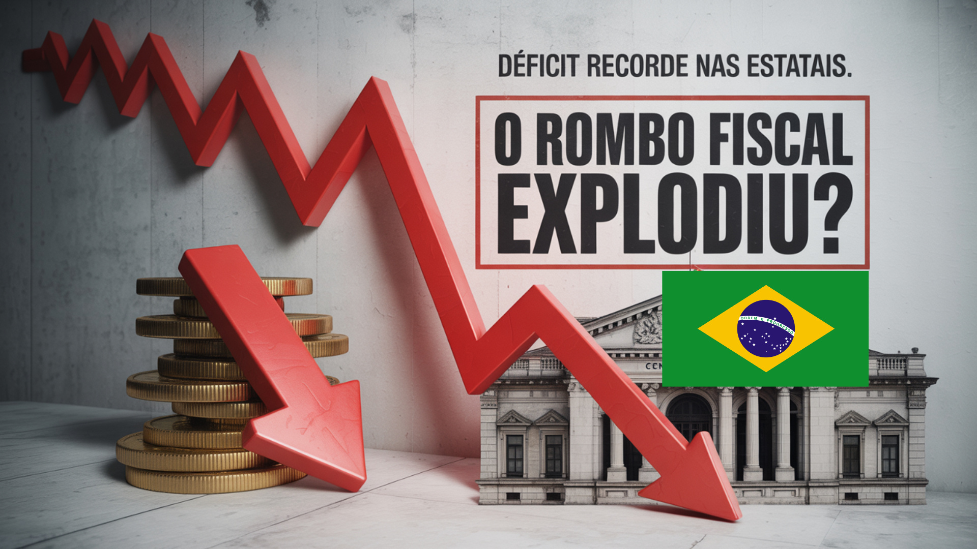 Banco Central revela déficit recorde das estatais em julho e dívida bruta do governo sobe a 77,6% do PIB. Entenda os impactos fiscais.