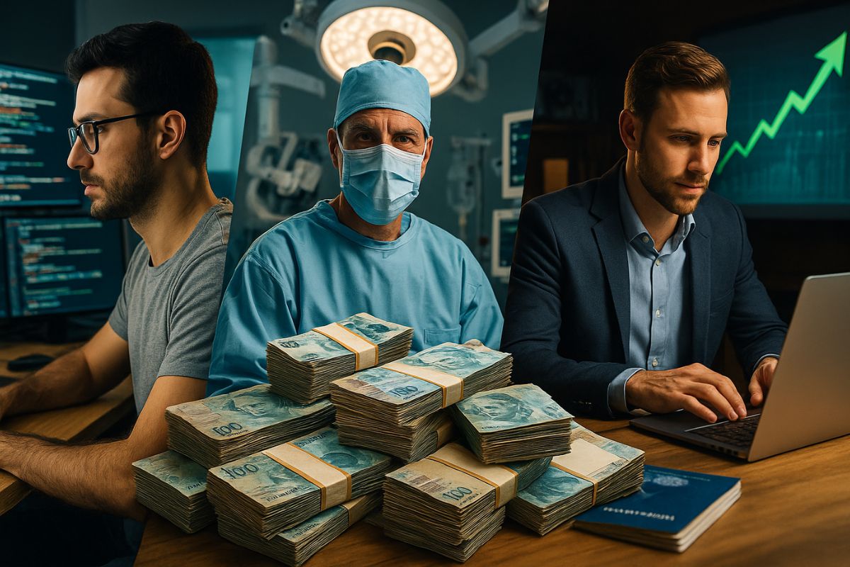 Profissões milionárias já superam R$ 25 mil por mês no Brasil em 2025