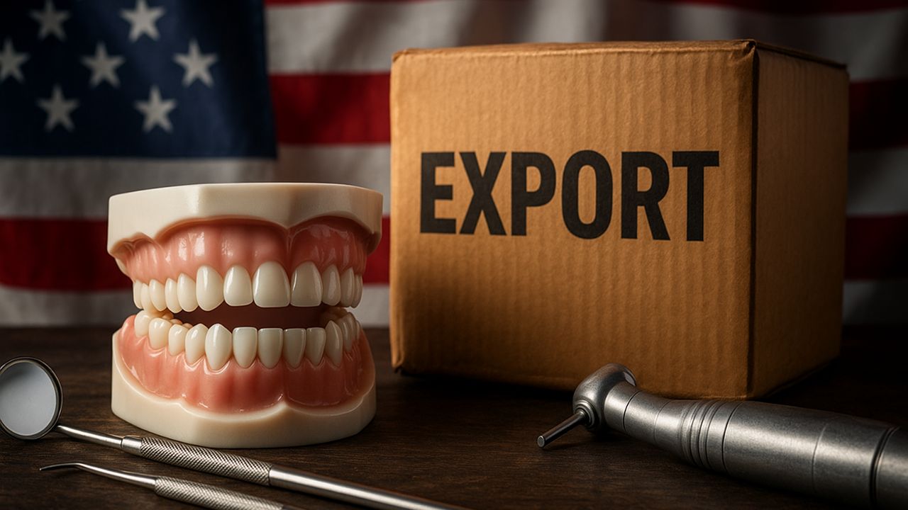 Tarifaço de Trump devasta setor: exportação de odontologia aos EUA desaba 93,09% e reabilitação cai 85,02% em um mês, diz Abimo