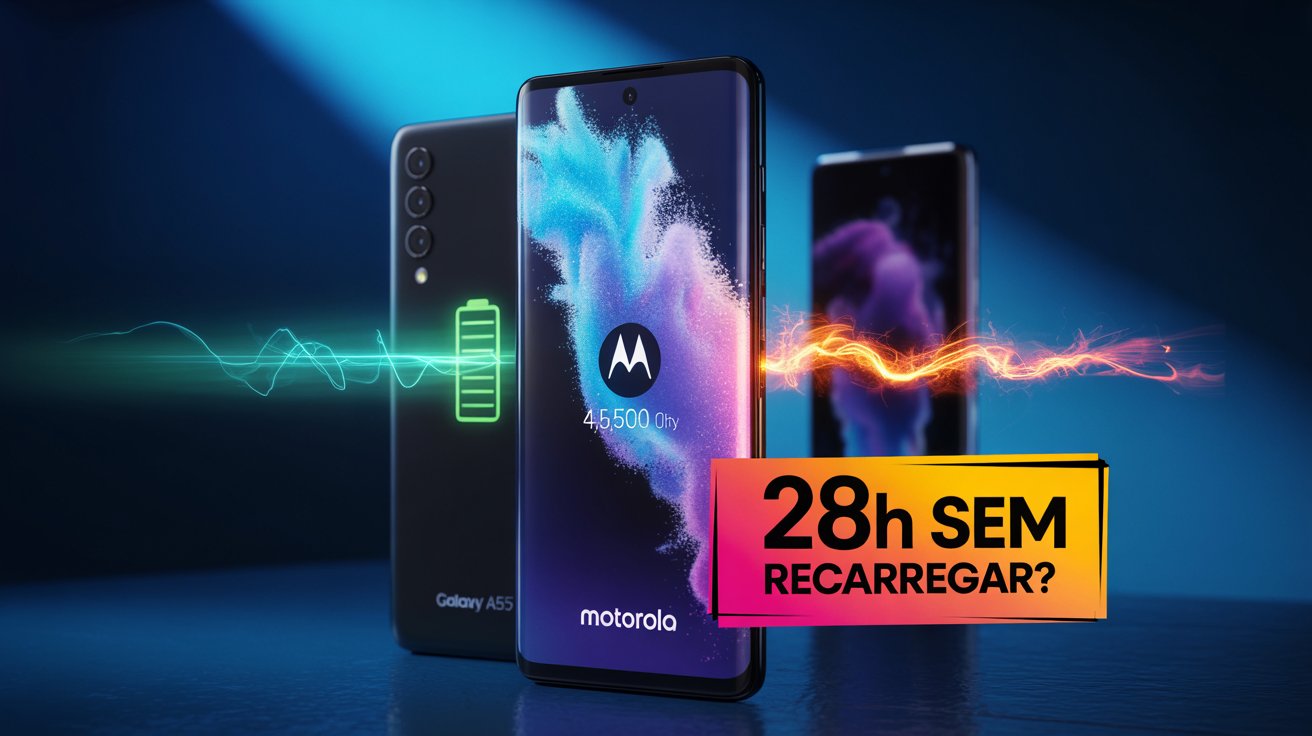 Motorola Edge 60 Fusion em promoção no Magalu por R$1.939. Bateria de 28h, tela de 4.500 nits e IA avançada superam Galaxy A55.