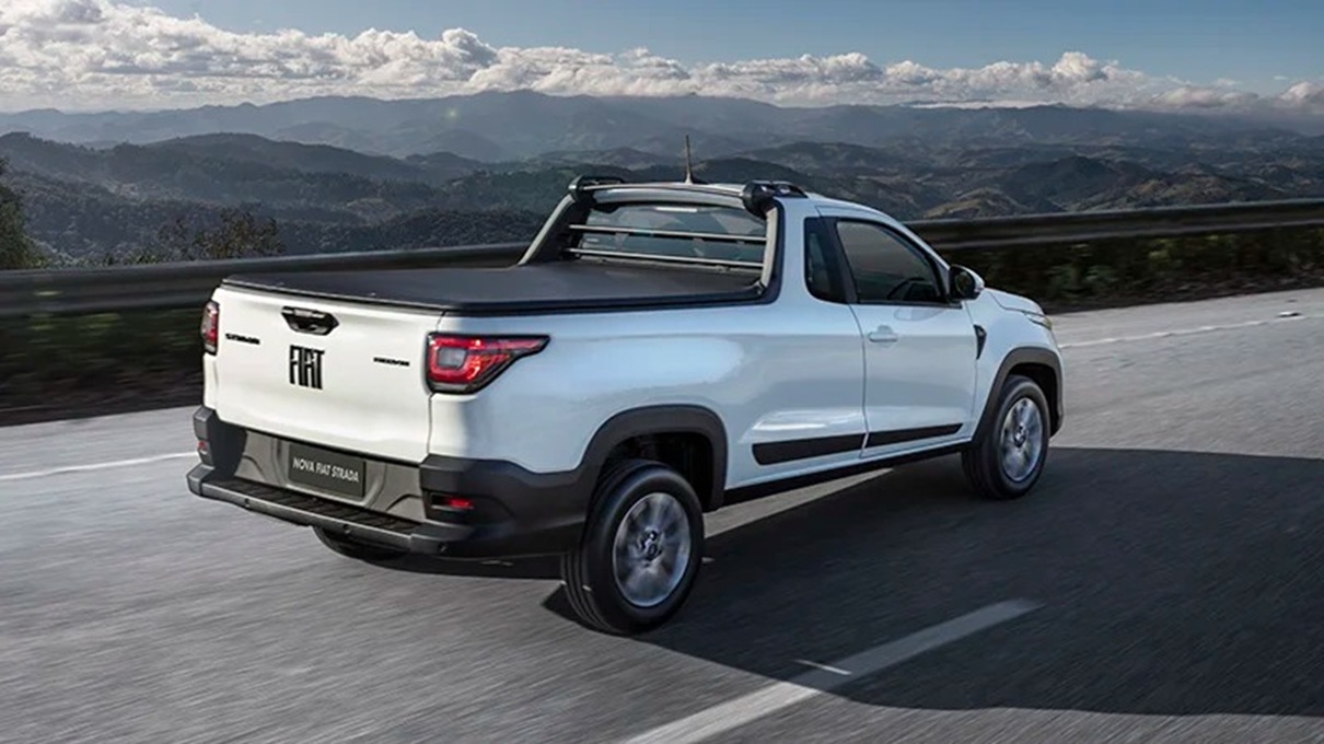 Simulação do Fiat Strada 2022 Freedom 1.3 CS mostra entrada de R$ 60 mil, parcelas de 48 meses e juros que somam R$ 22,5 mil.