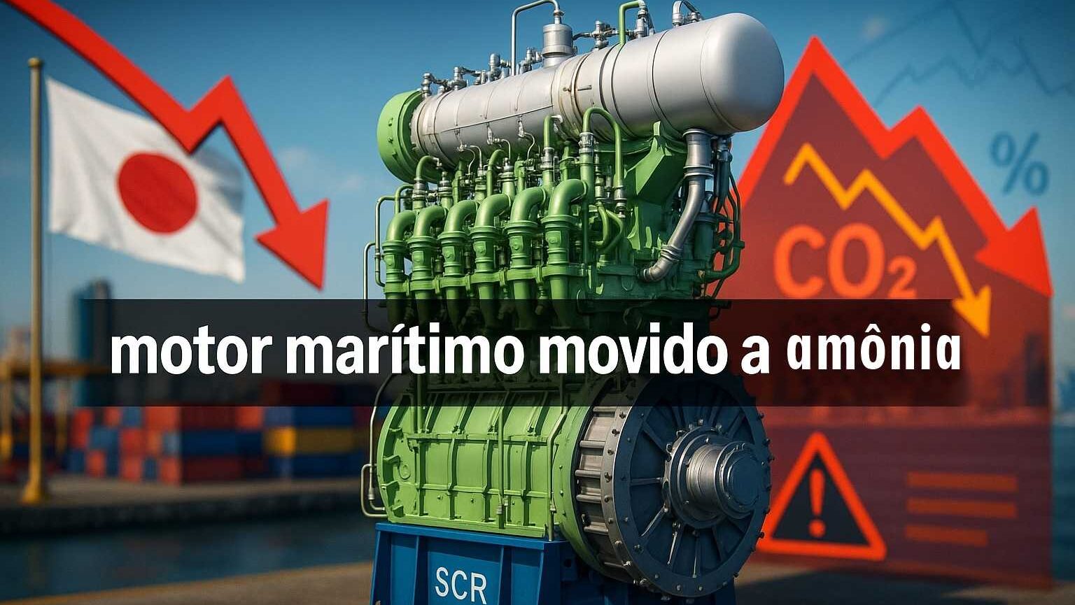 Japão surpreende o mundo e lança primeiro motor marítimo movido a amônia, reduzindo em mais de 90% as emissões de gases de efeito estufa