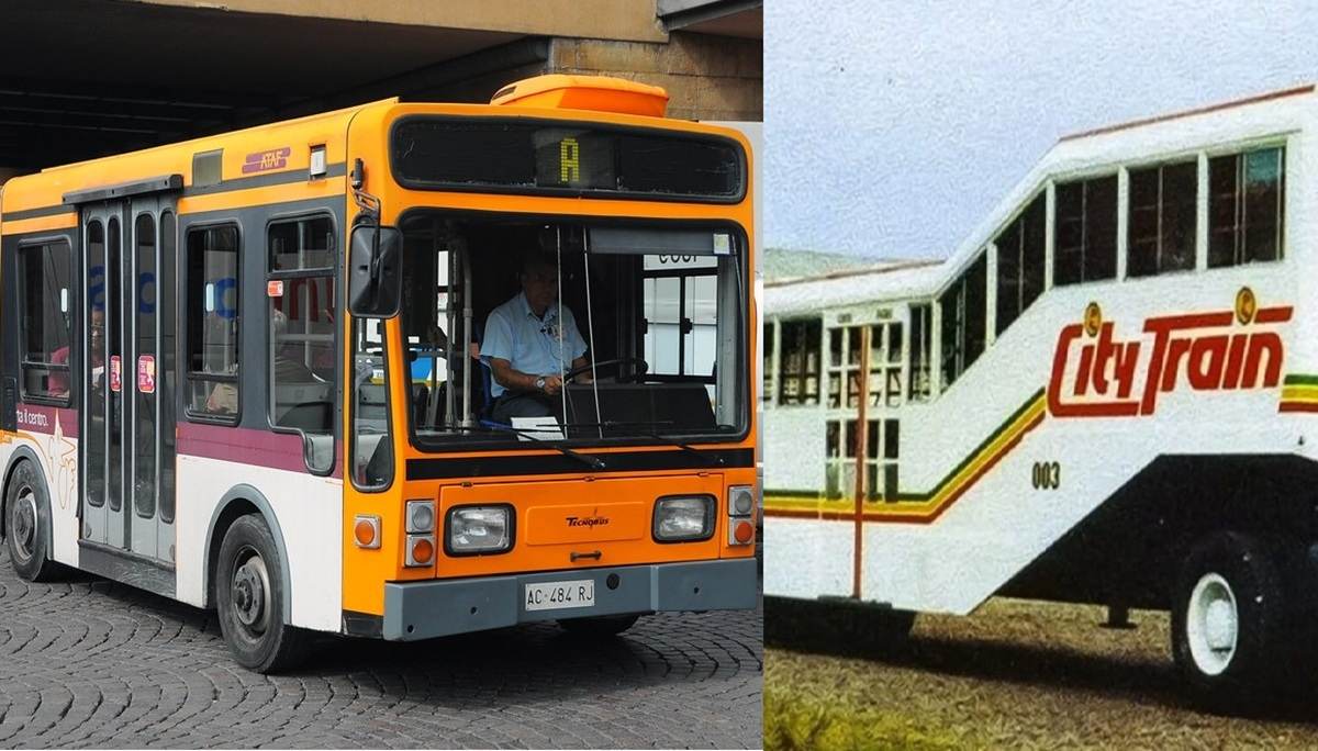 Conheça o maior ônibus do mundo, com 32 metros e 350 passageiros, e o menor, com apenas 5 metros e espaço para 10 pessoas sentadas.