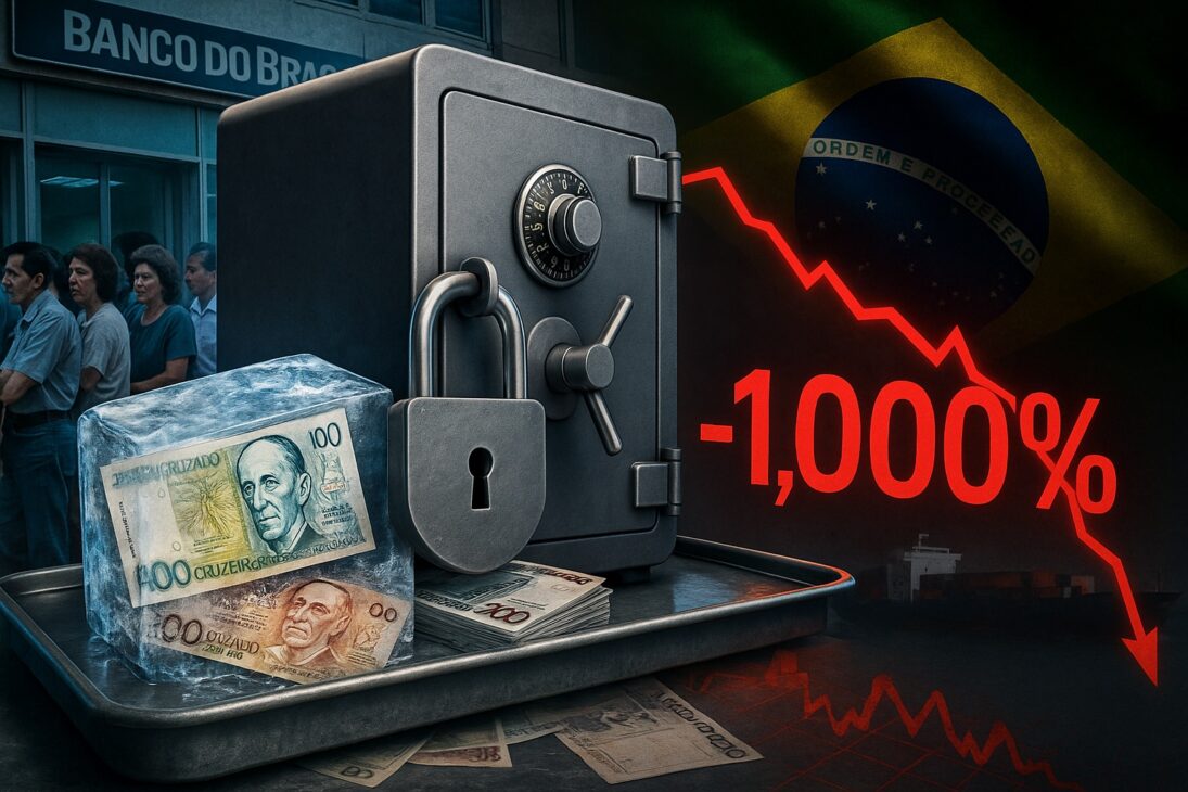O pesadelo da poupança bloqueada: Collor congelou depósitos em 1990, famílias perderam bilhões e o Real só nasceu após 15 anos de hiperinflação acima de 1.000% ao ano