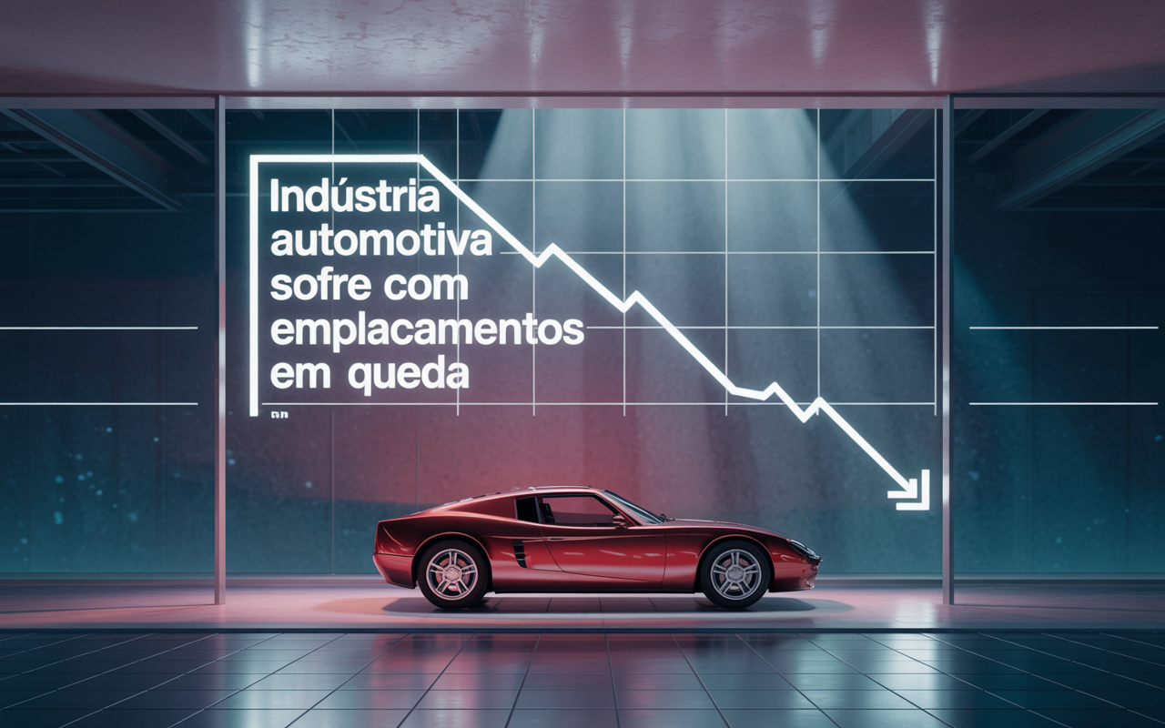 Indústria automotiva sofre com emplacamentos em queda: agosto fechou com retração de 6,9% e essas marcas foram as mais afetadas. Confira!