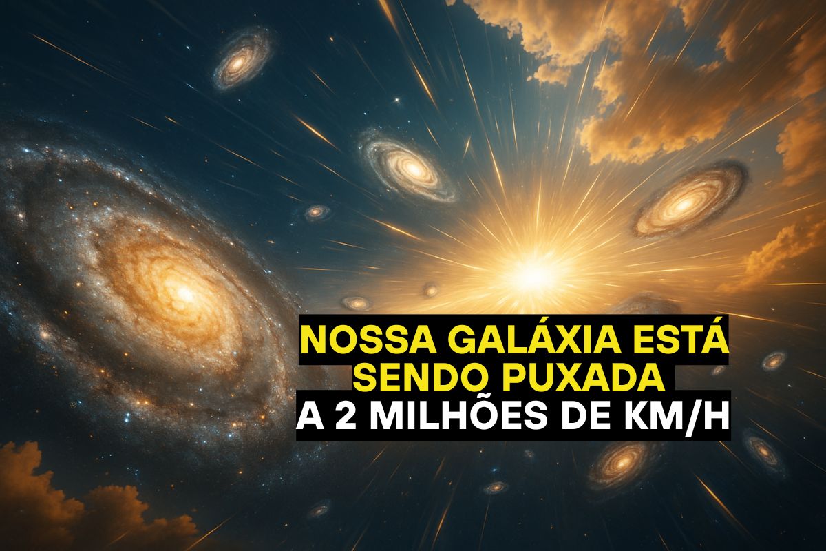 A Via Láctea e galáxias vizinhas estão sendo puxadas em alta velocidade pelo Grande Atrator, uma força cósmica ligada à matéria escura e ao enigmático Superaglomerado de Shapley, que desafia a compreensão atual sobre o universo.